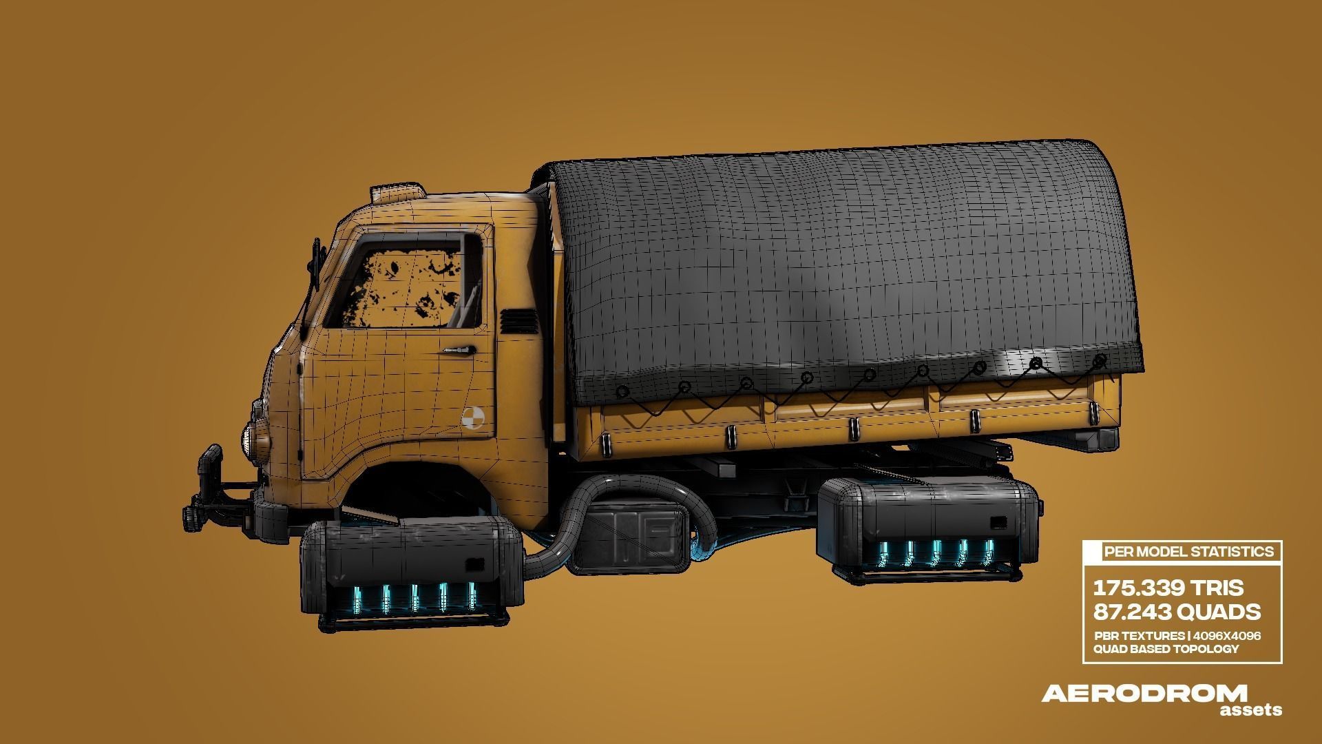 Tam800 - GameReady Sci-fi Vehicle - AR - VR 3D model_27