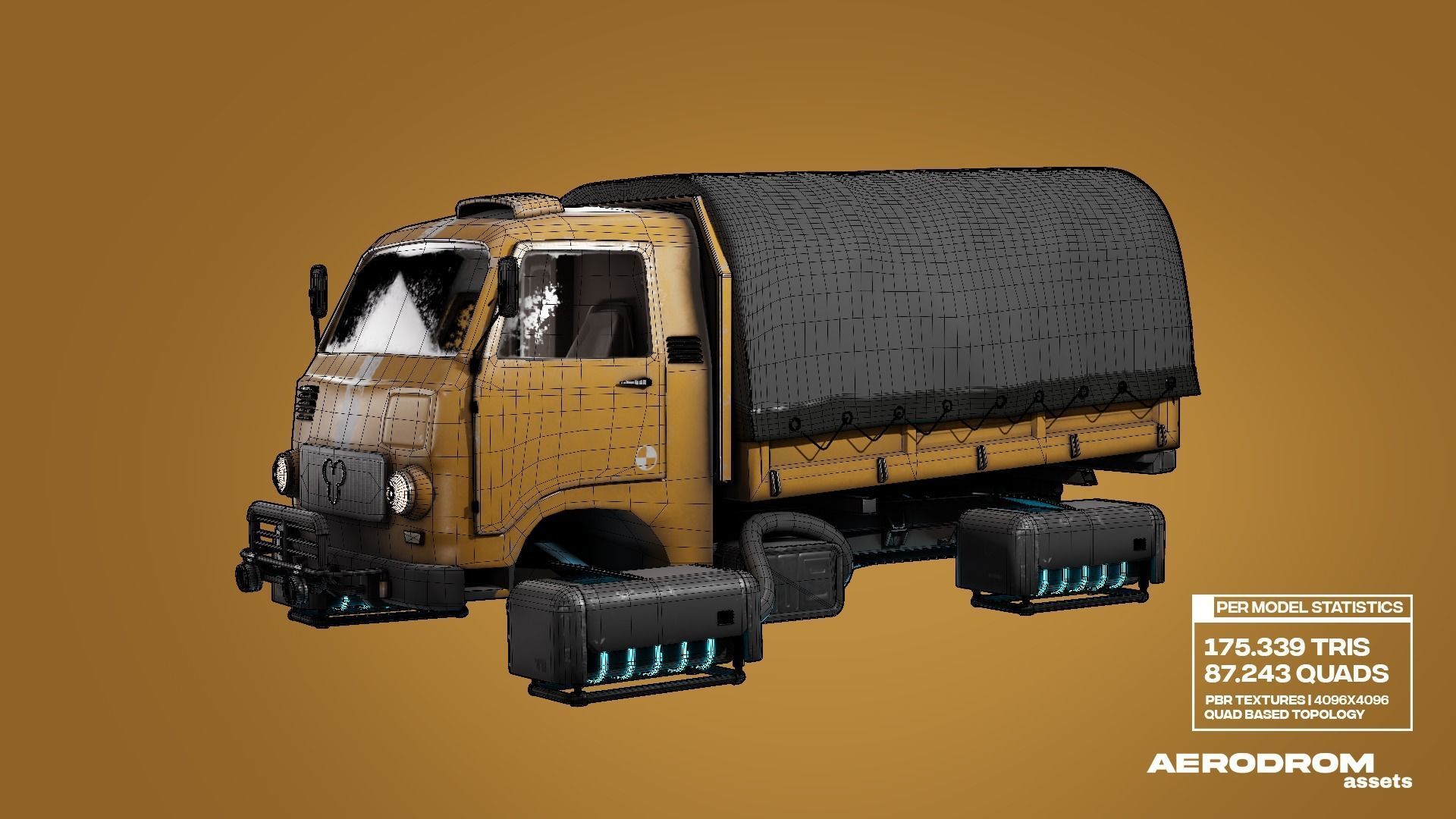 Tam800 - GameReady Sci-fi Vehicle - AR - VR 3D model_28