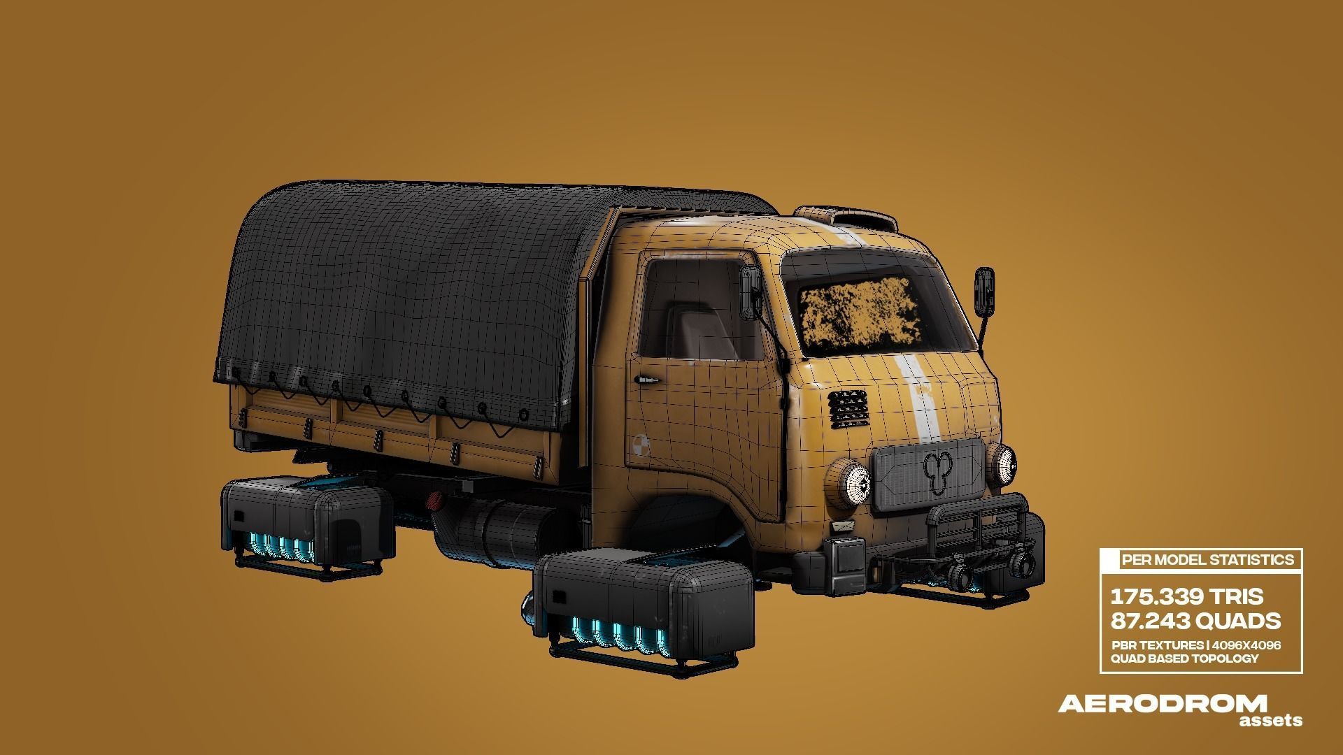 Tam800 - GameReady Sci-fi Vehicle - AR - VR 3D model_18