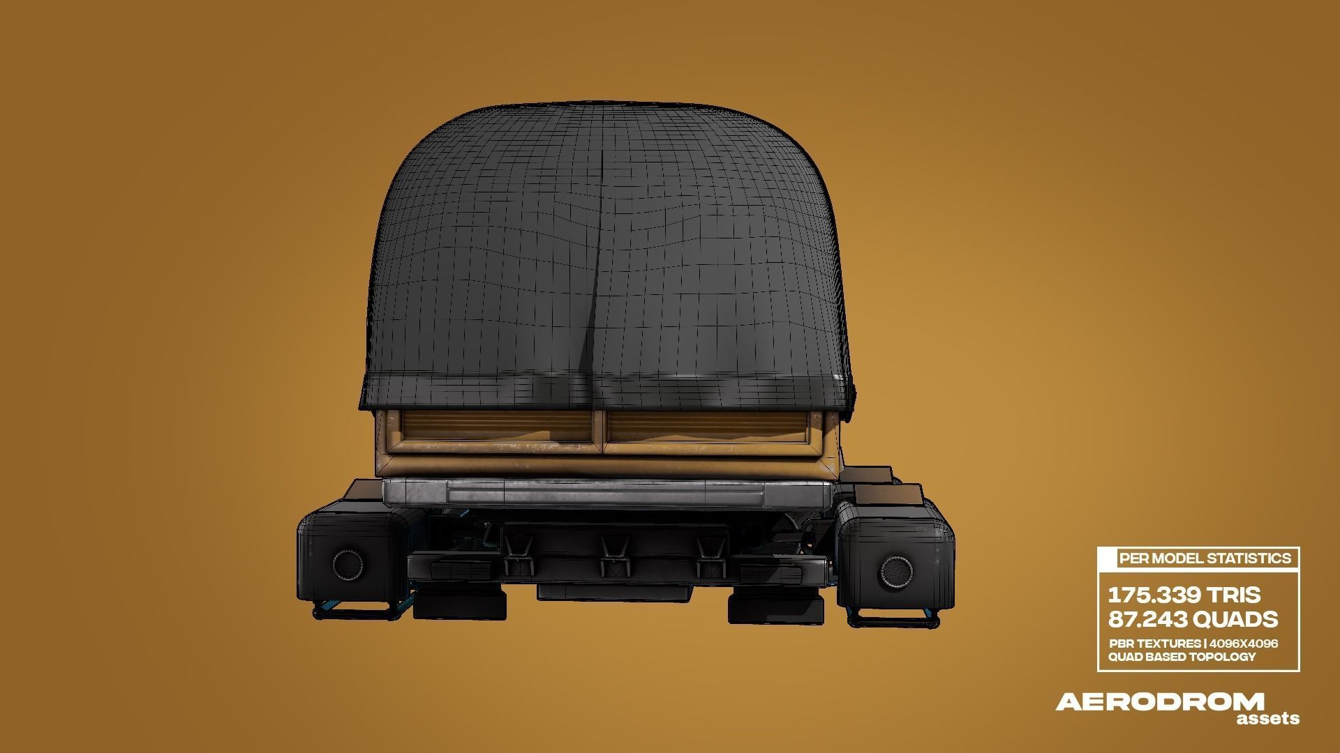 Tam800 - GameReady Sci-fi Vehicle - AR - VR 3D model_23