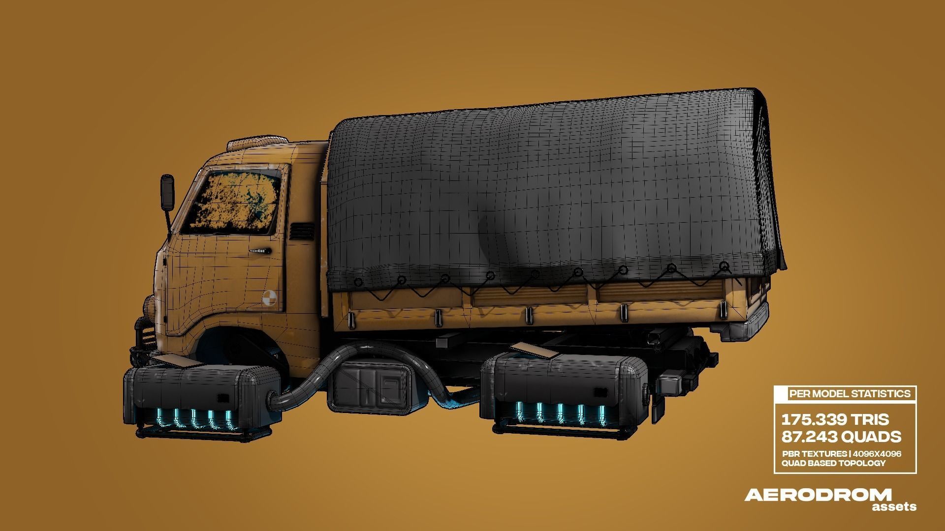 Tam800 - GameReady Sci-fi Vehicle - AR - VR 3D model_26