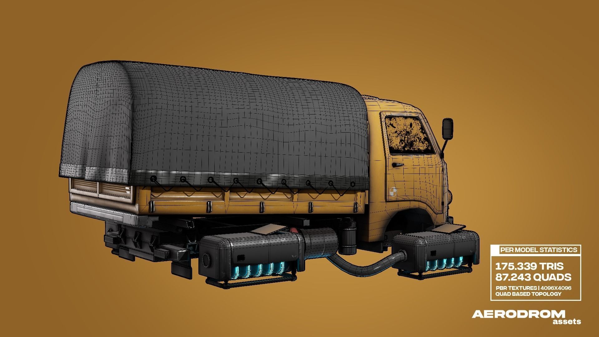 Tam800 - GameReady Sci-fi Vehicle - AR - VR 3D model_21