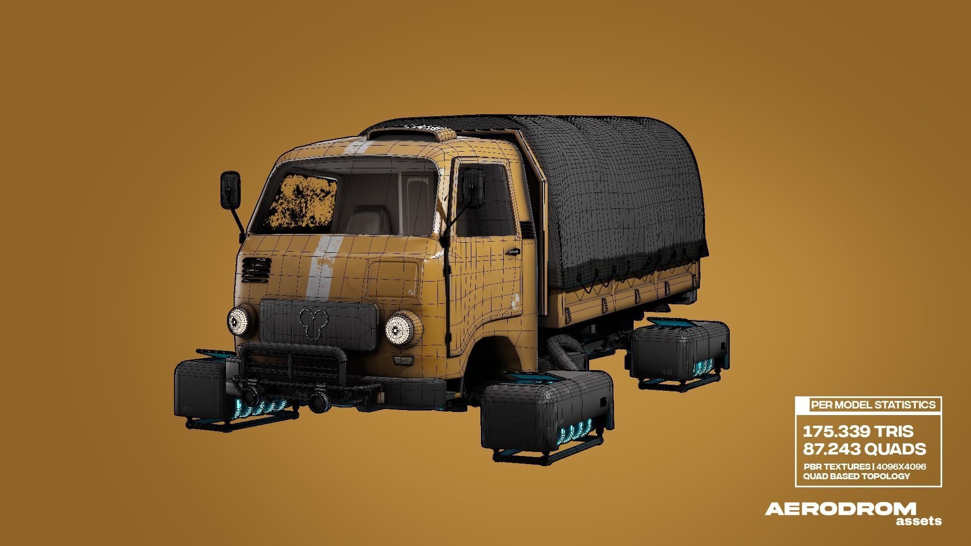 Tam800 - GameReady Sci-fi Vehicle - AR - VR 3D model_29