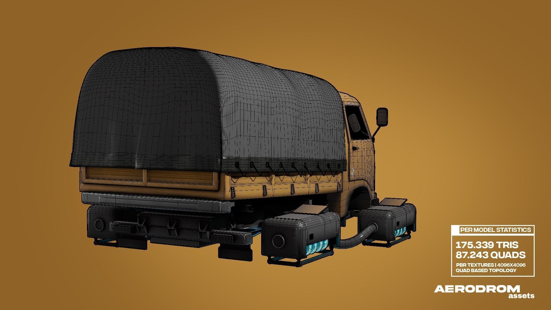 Tam800 - GameReady Sci-fi Vehicle - AR - VR 3D model_22
