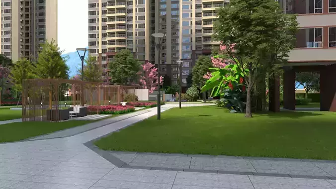 Landscape animation in gardens