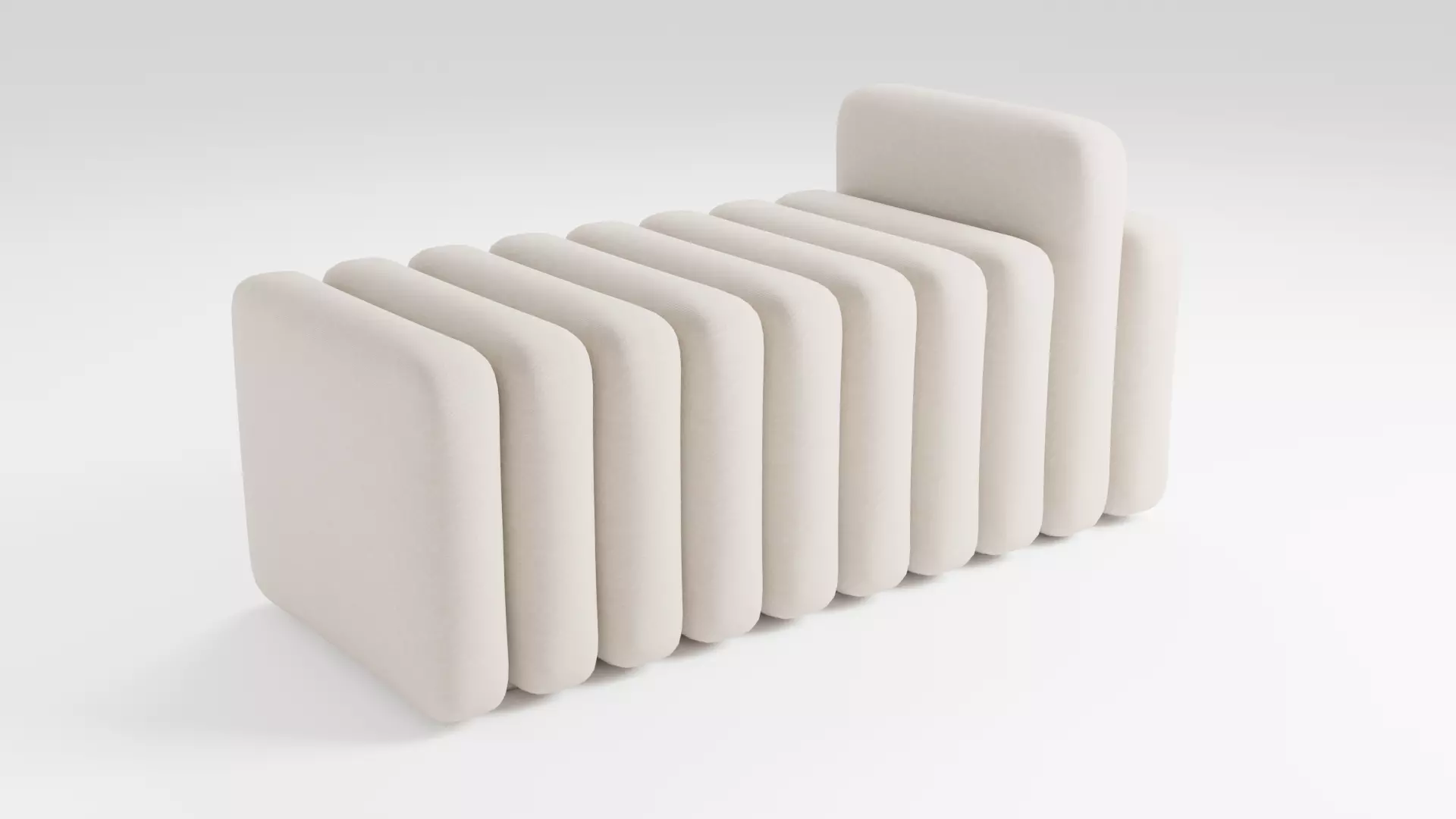 Sofa in a light and luxurious style 3D model_0