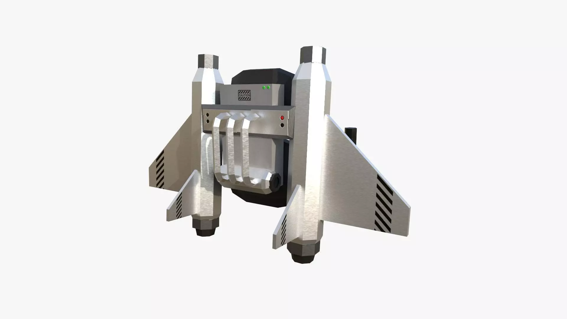 Jetpack Low Poly C05 - SciFi Character Design Low-poly 3D model