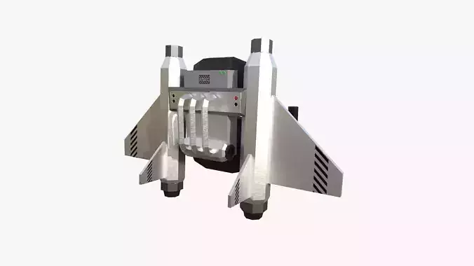 Jetpack Low Poly C05 - SciFi Character Design Low-poly 3D model