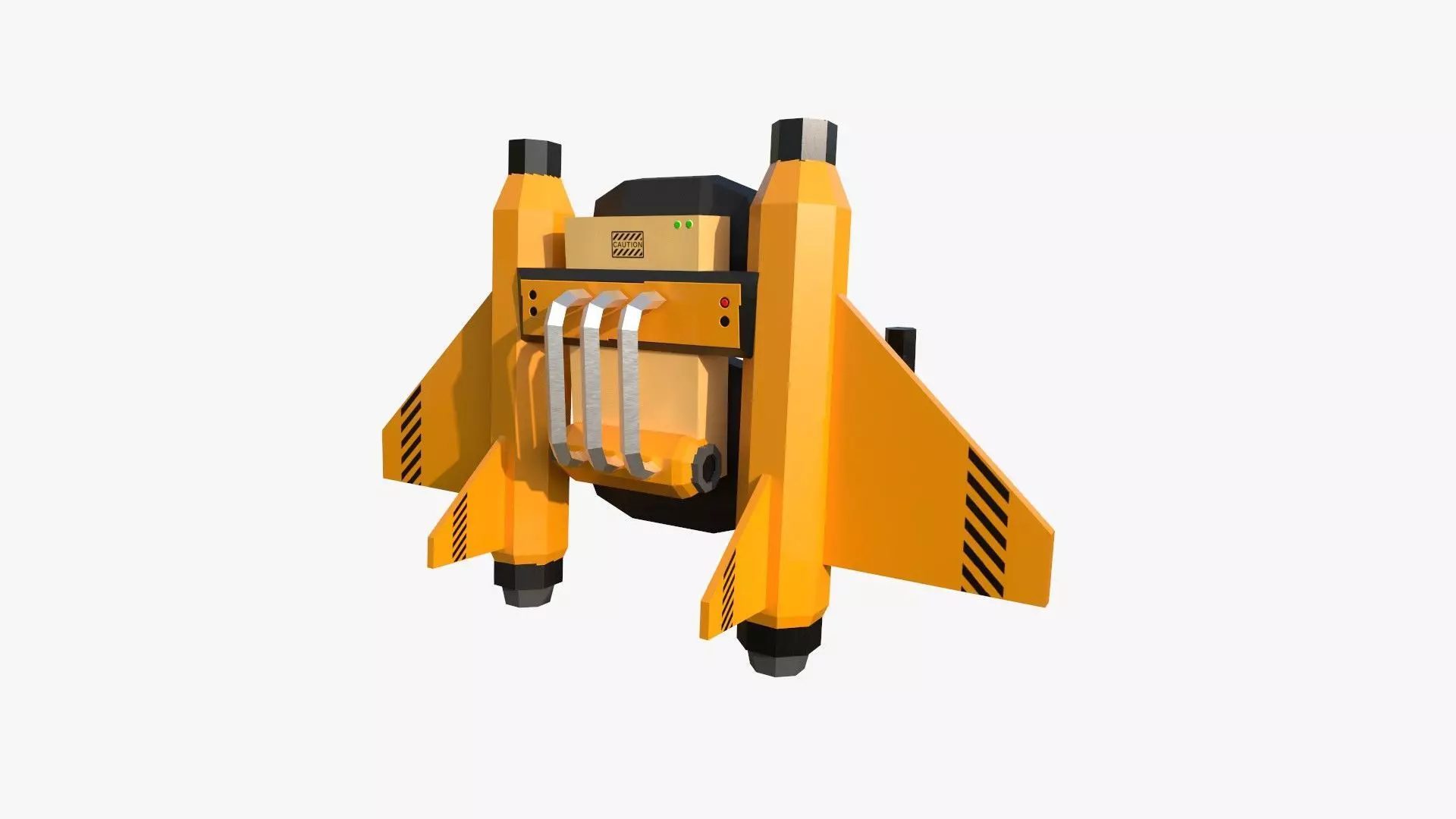 Jetpack Low Poly C01 - SciFi Character Design Low-poly 3D model