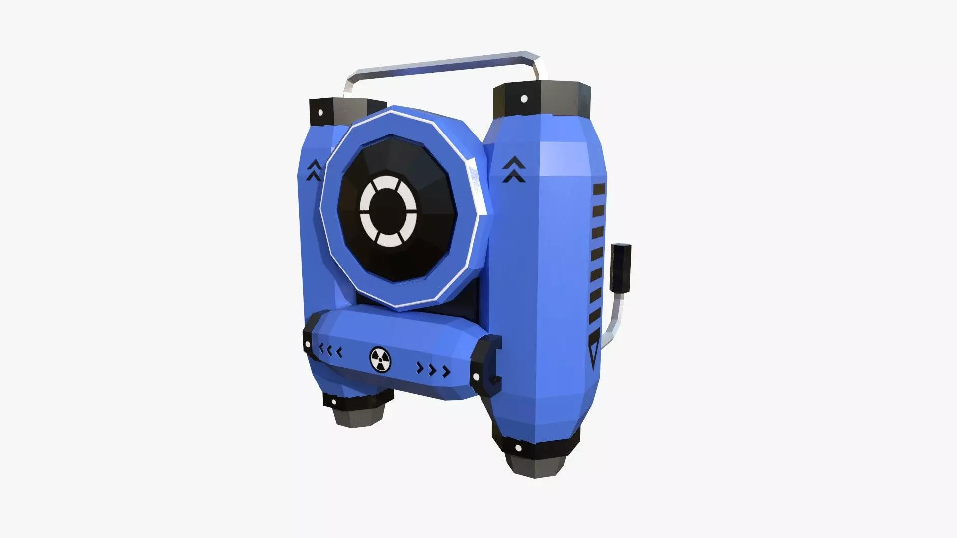 Jetpack Low Poly B03 - SciFi Character Design Low-poly 3D model