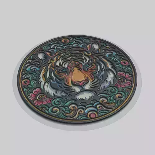 Tiger Animal Print Model Tiger Cnc Router Laser Tiger Printer