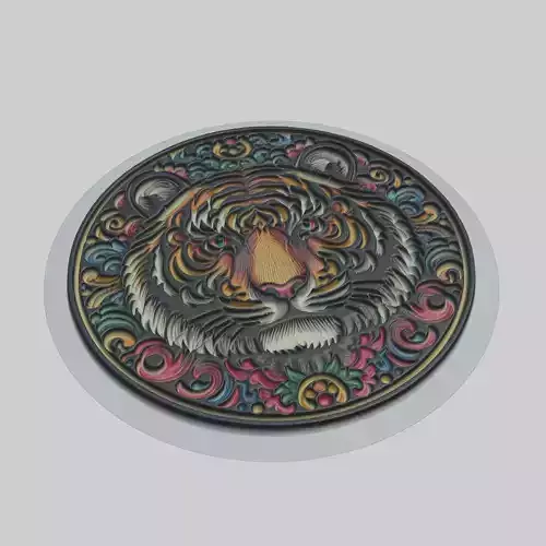 Tiger Animal Print Model Tiger Cnc Router Laser Tiger Printer