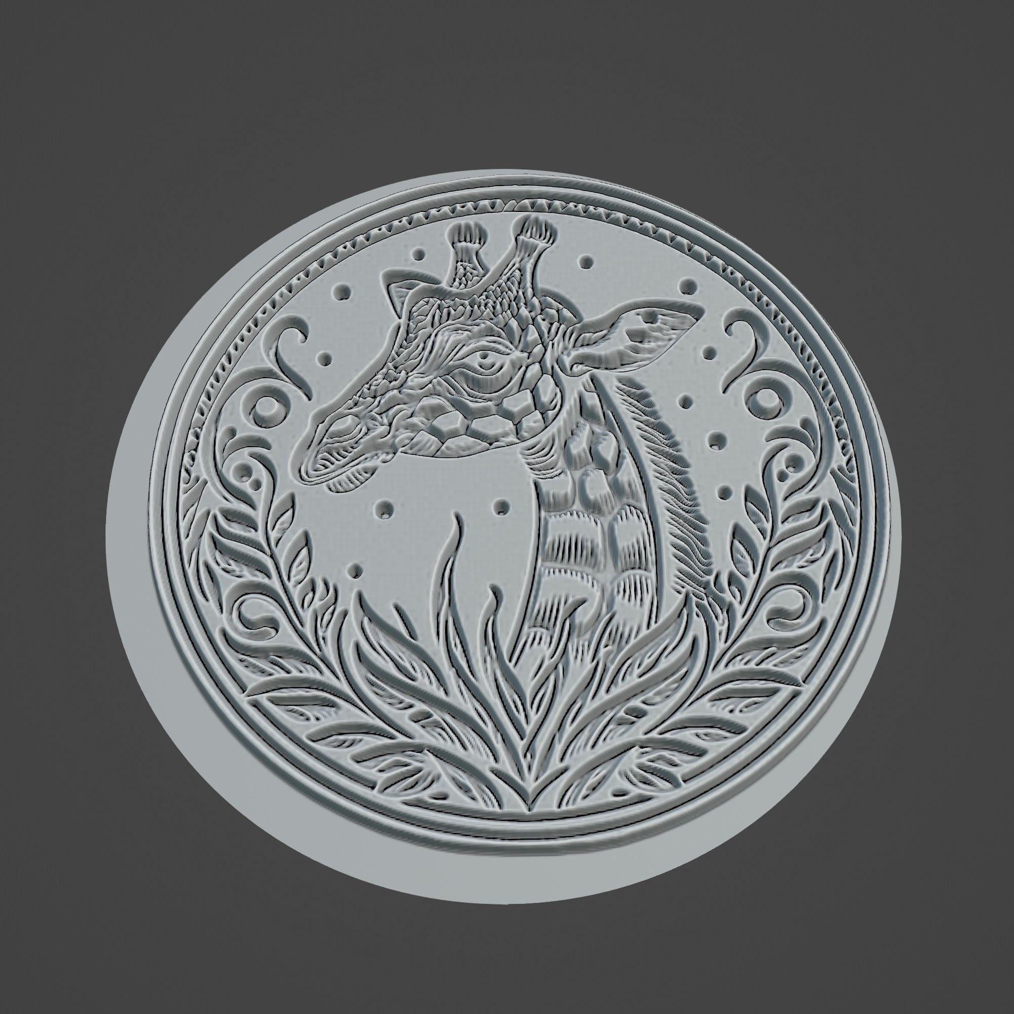 Giraffe Animal 3D print model_3