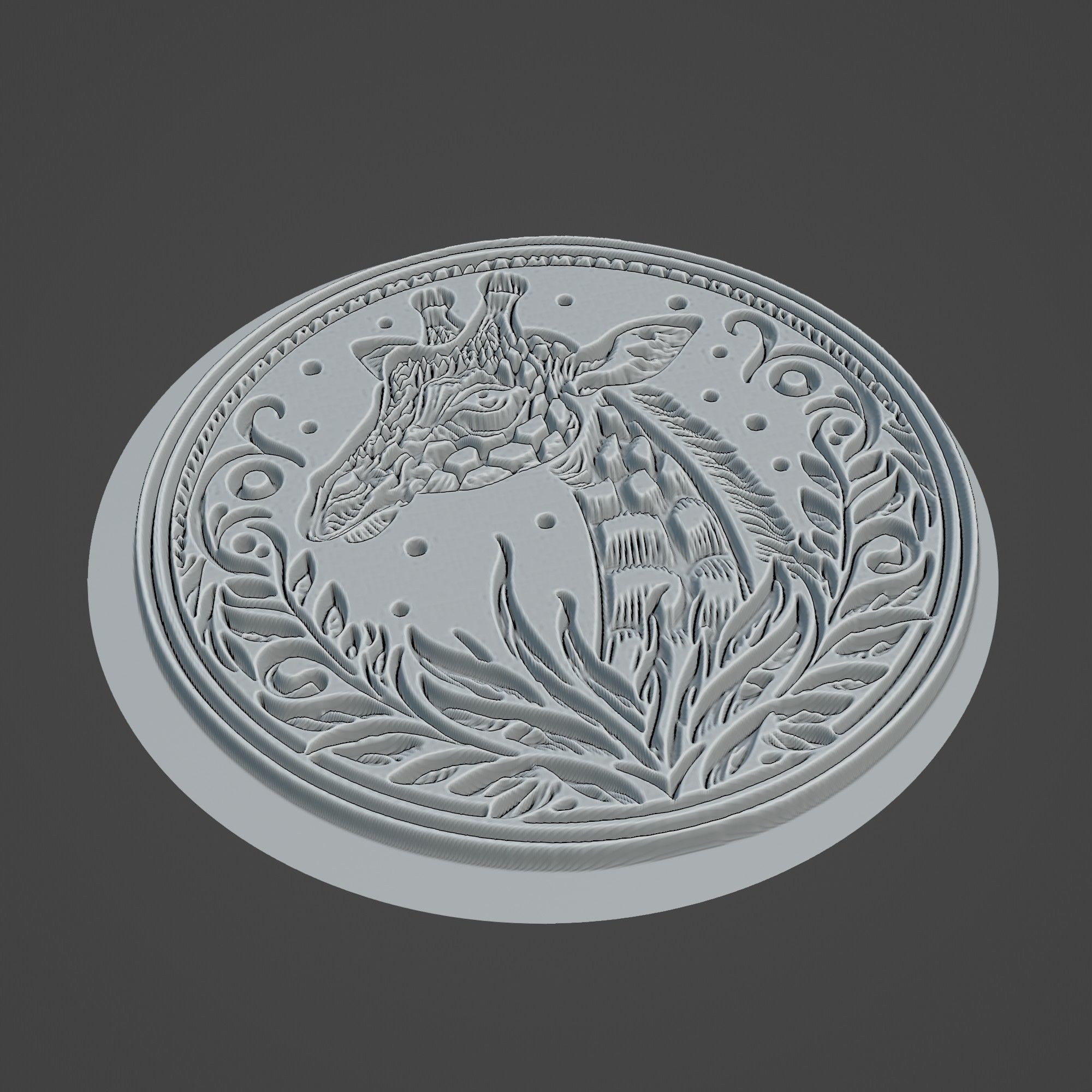 Giraffe Animal 3D print model_2