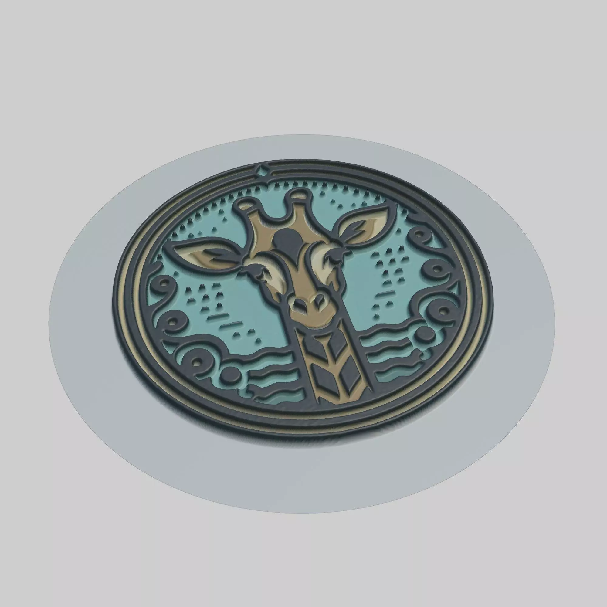 Giraffe Animal 3D print model_0