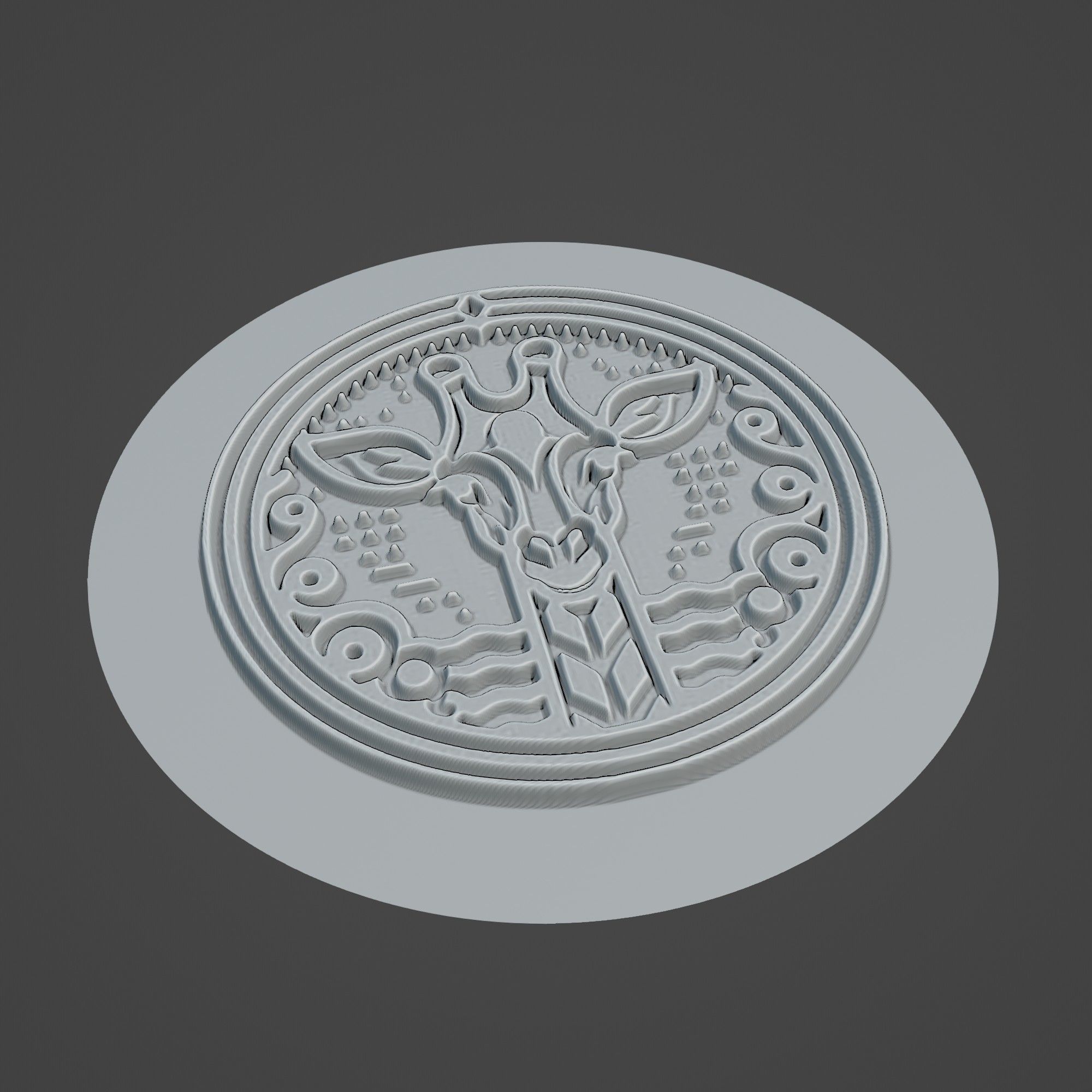 Giraffe Animal 3D print model_2