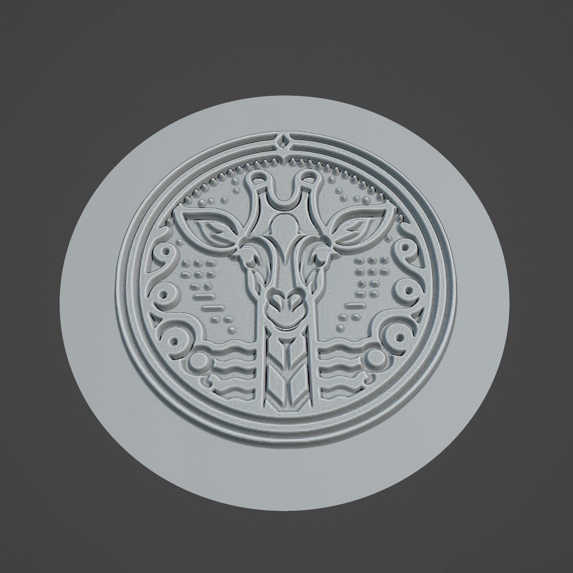 Giraffe Animal 3D print model_3