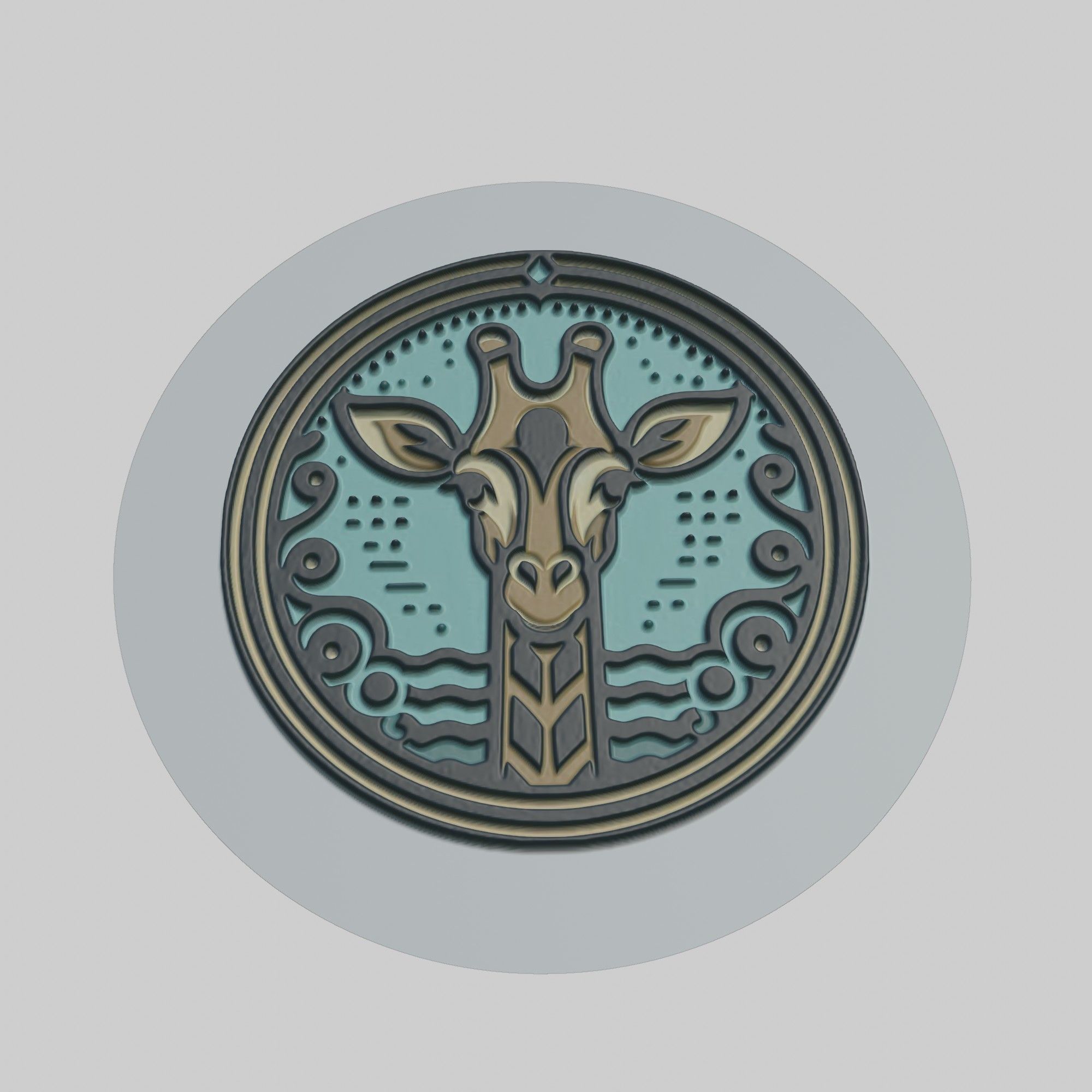 Giraffe Animal 3D print model_1