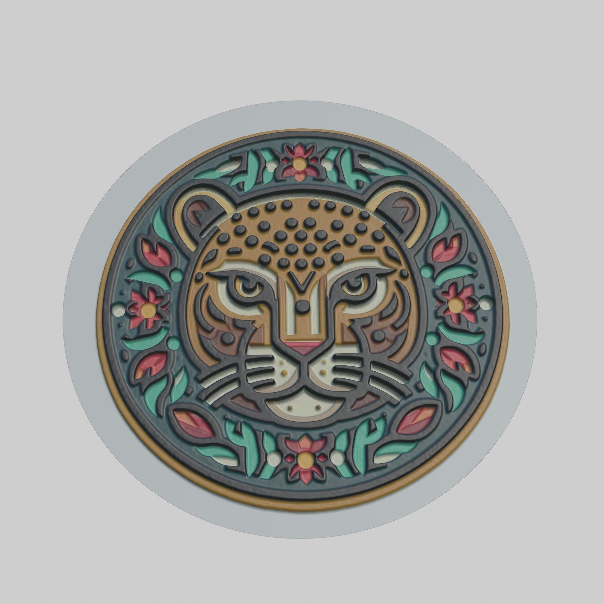 Jaguar Animal 3D print model_1