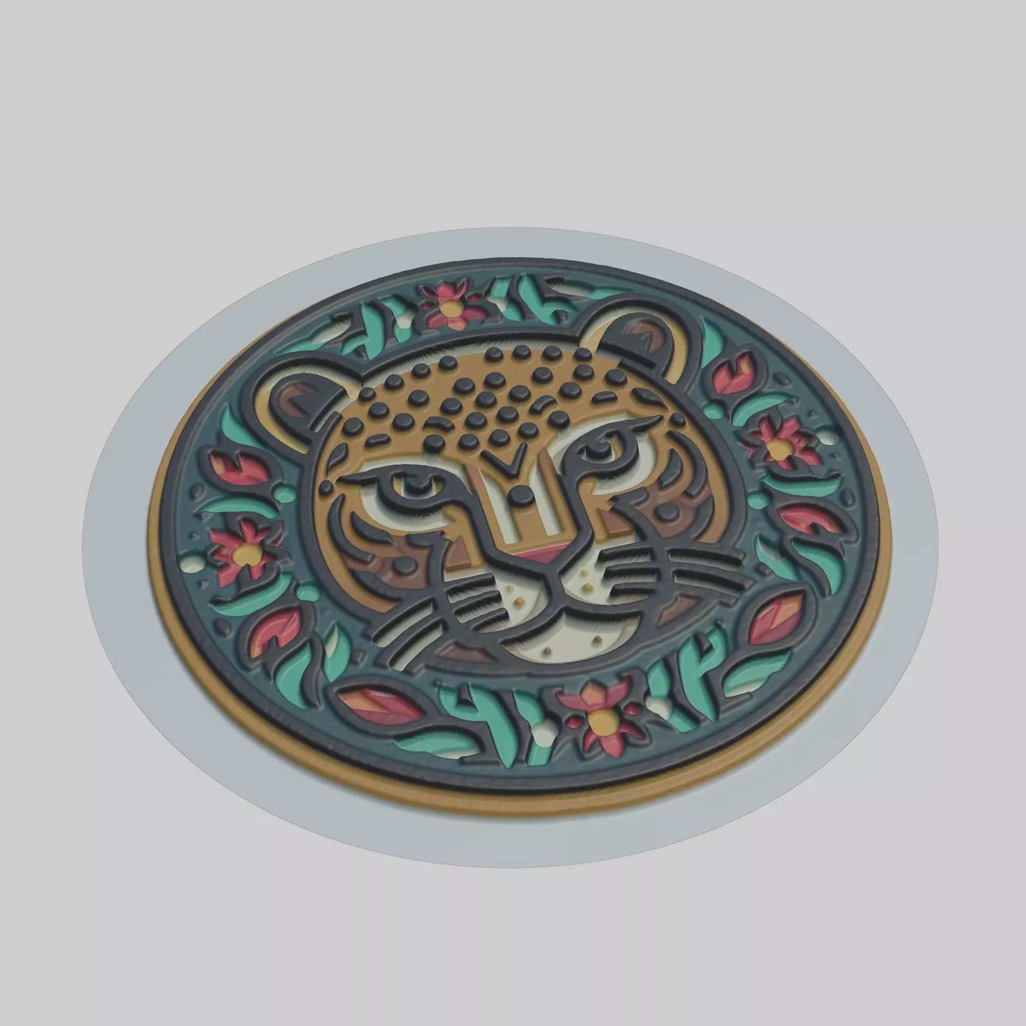 Jaguar Animal 3D print model_0