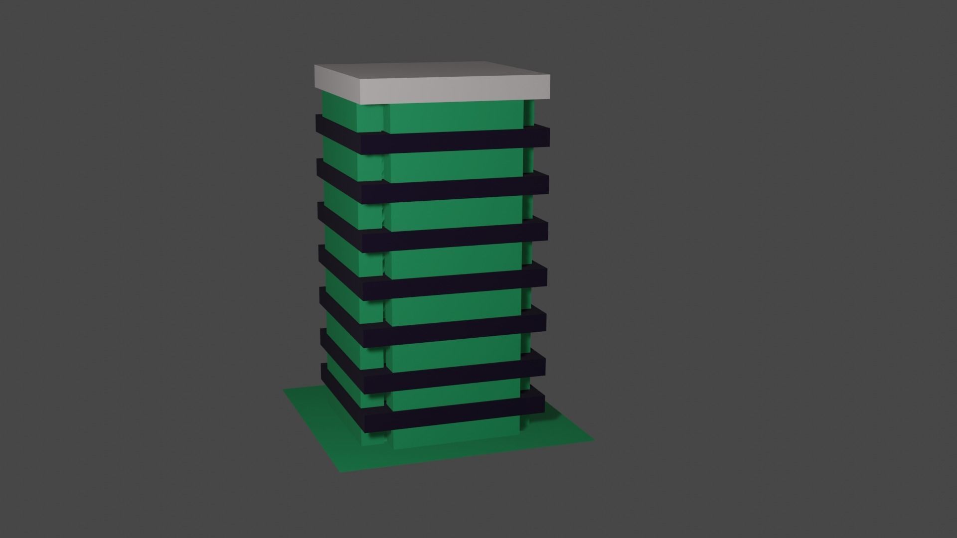 Detailed 3D Building Model for Architectural Visualization Low-poly 3D model_4