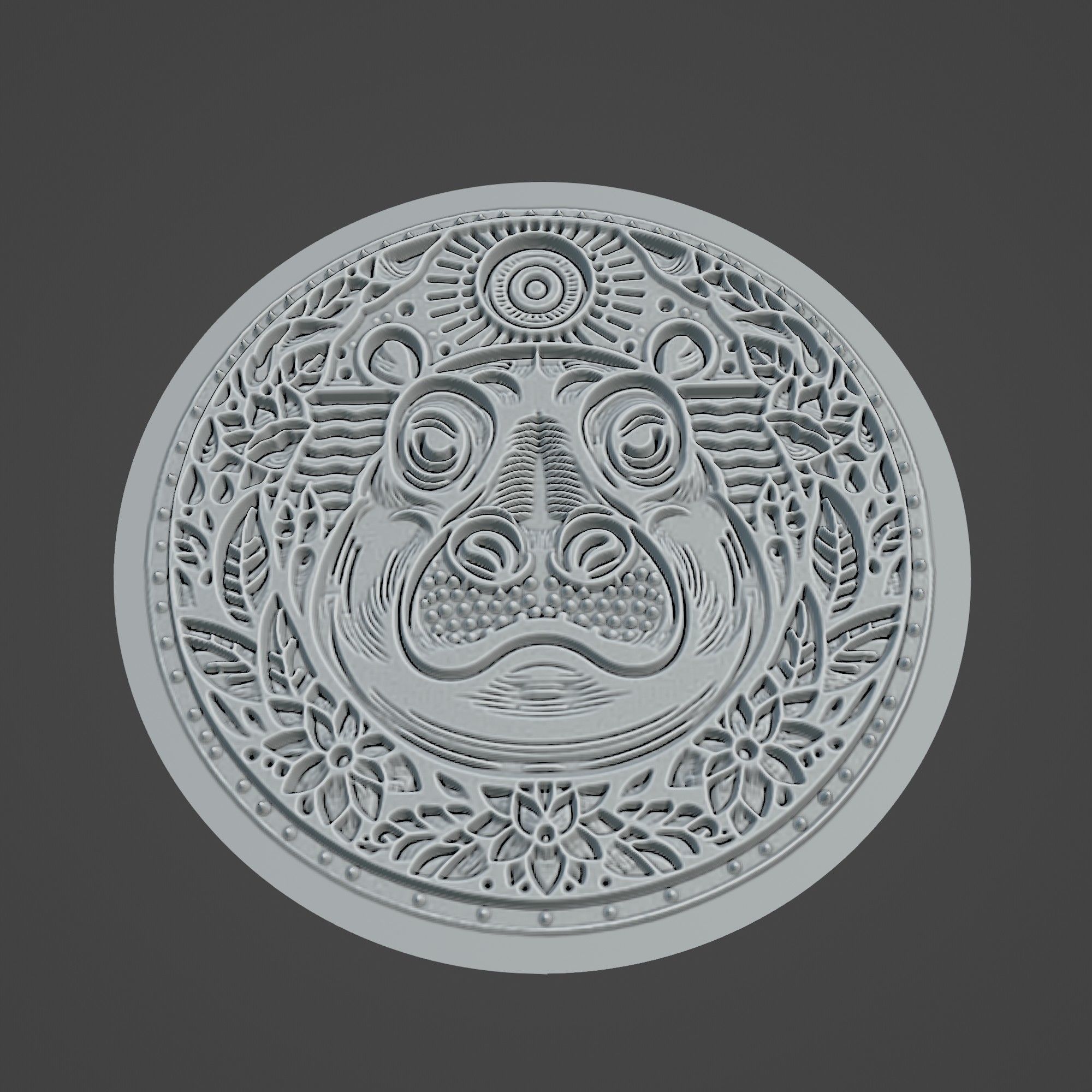 Hippopotamus Animal 3D print model_3