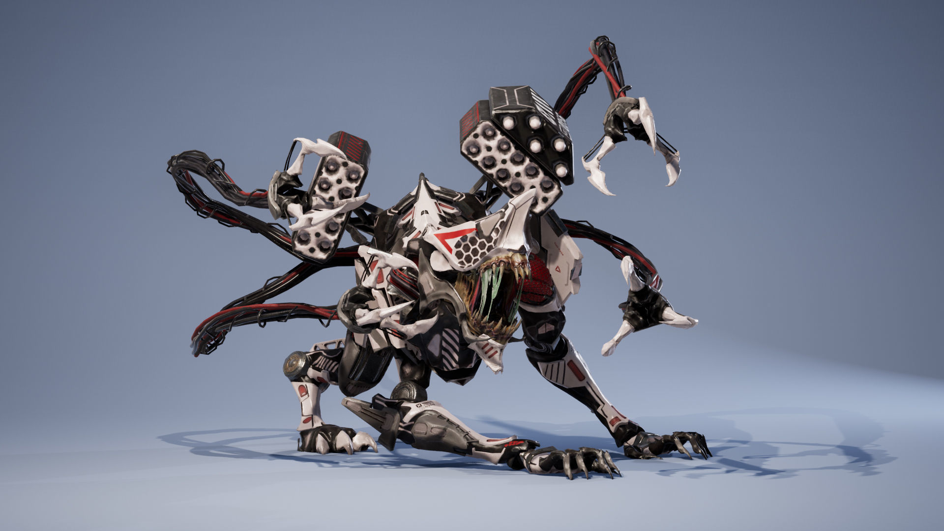 SciFi Beast01 Ghoul Low-poly 3D model_19