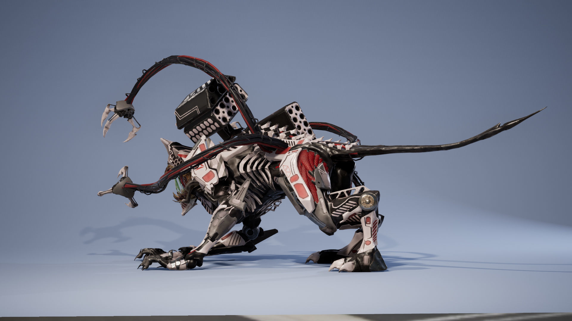 SciFi Beast01 Ghoul Low-poly 3D model_20