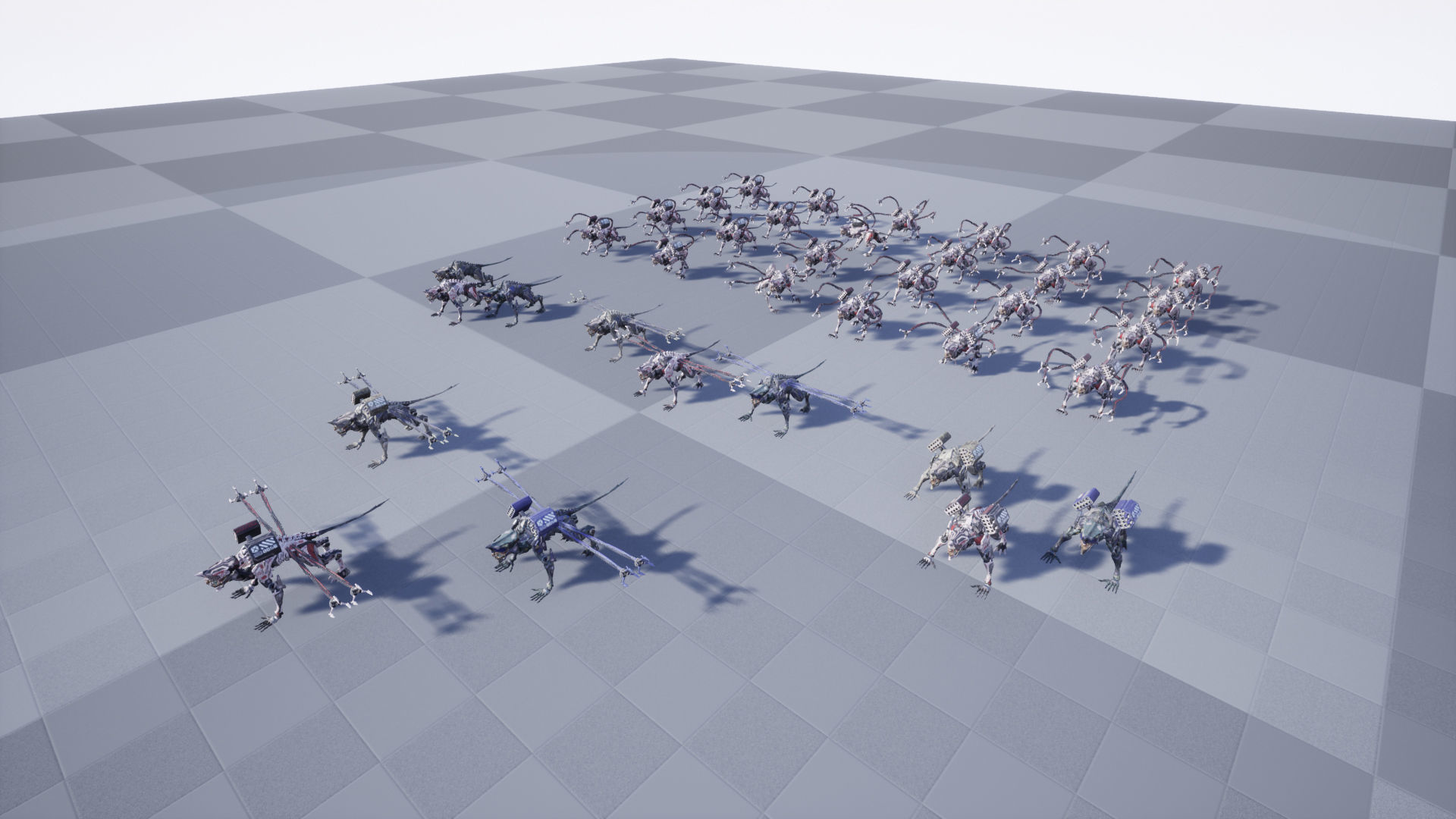 SciFi Beast01 Ghoul Low-poly 3D model_8