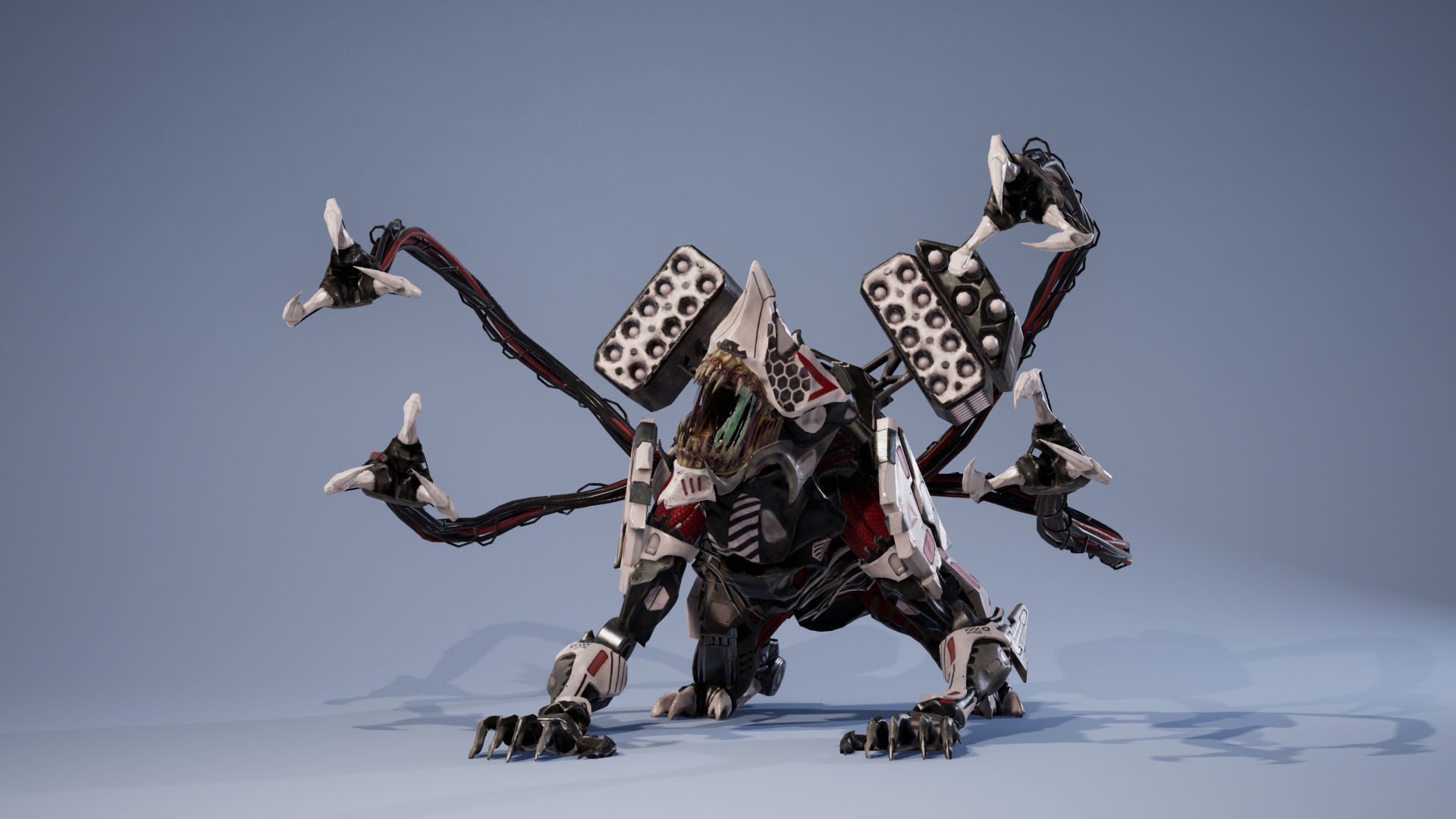 SciFi Beast01 Ghoul Low-poly 3D model_22