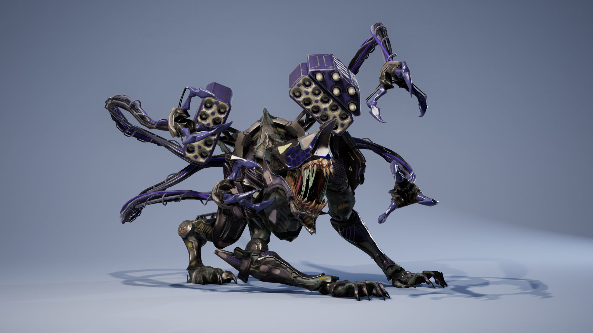 SciFi Beast01 Ghoul Low-poly 3D model_18