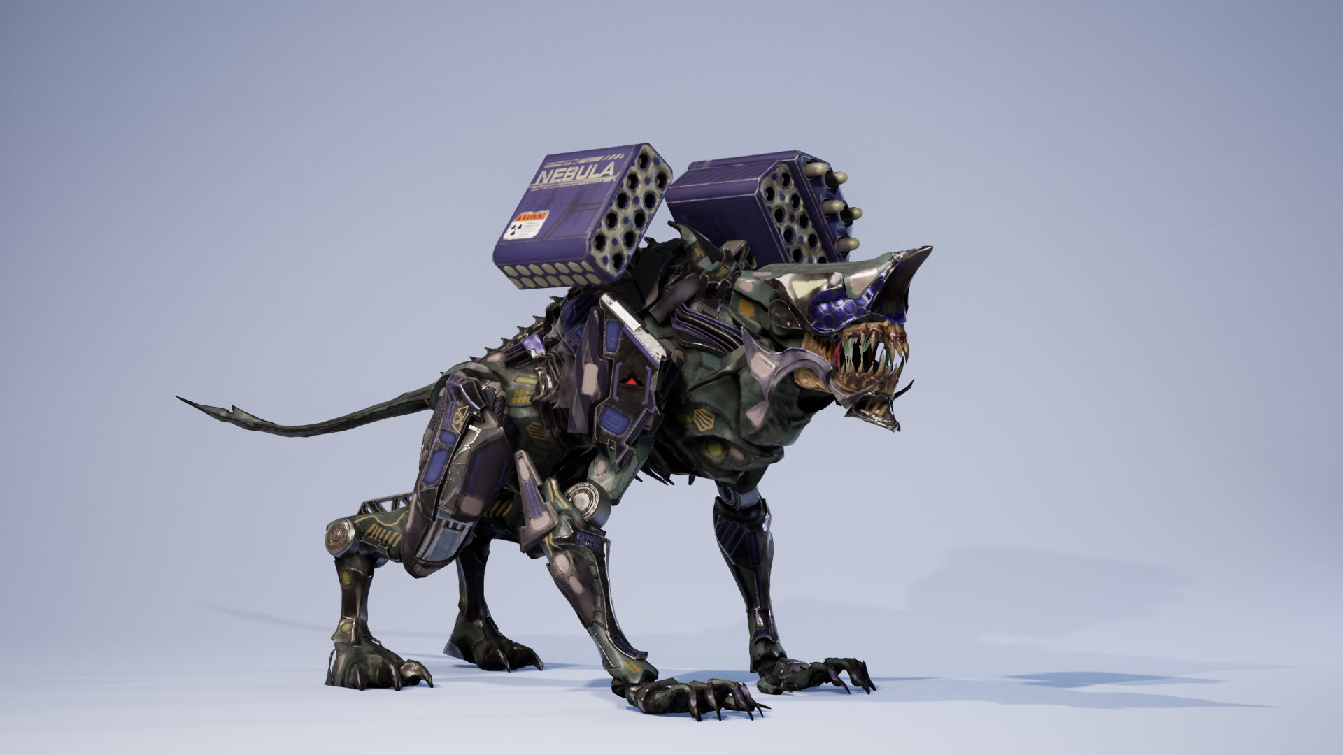 SciFi Beast01 Ghoul Low-poly 3D model_11
