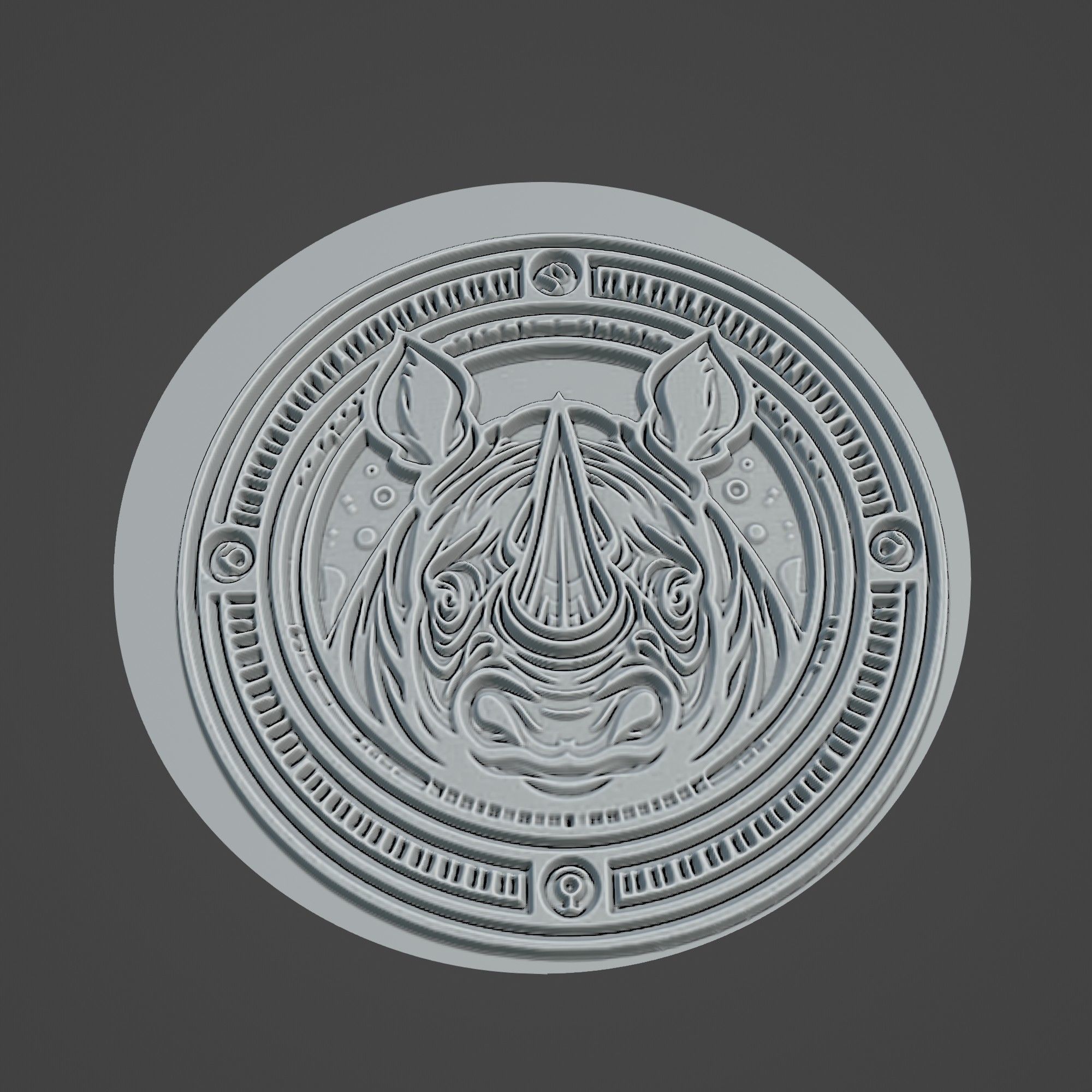 Rhinoceros Animal 3D print model_3