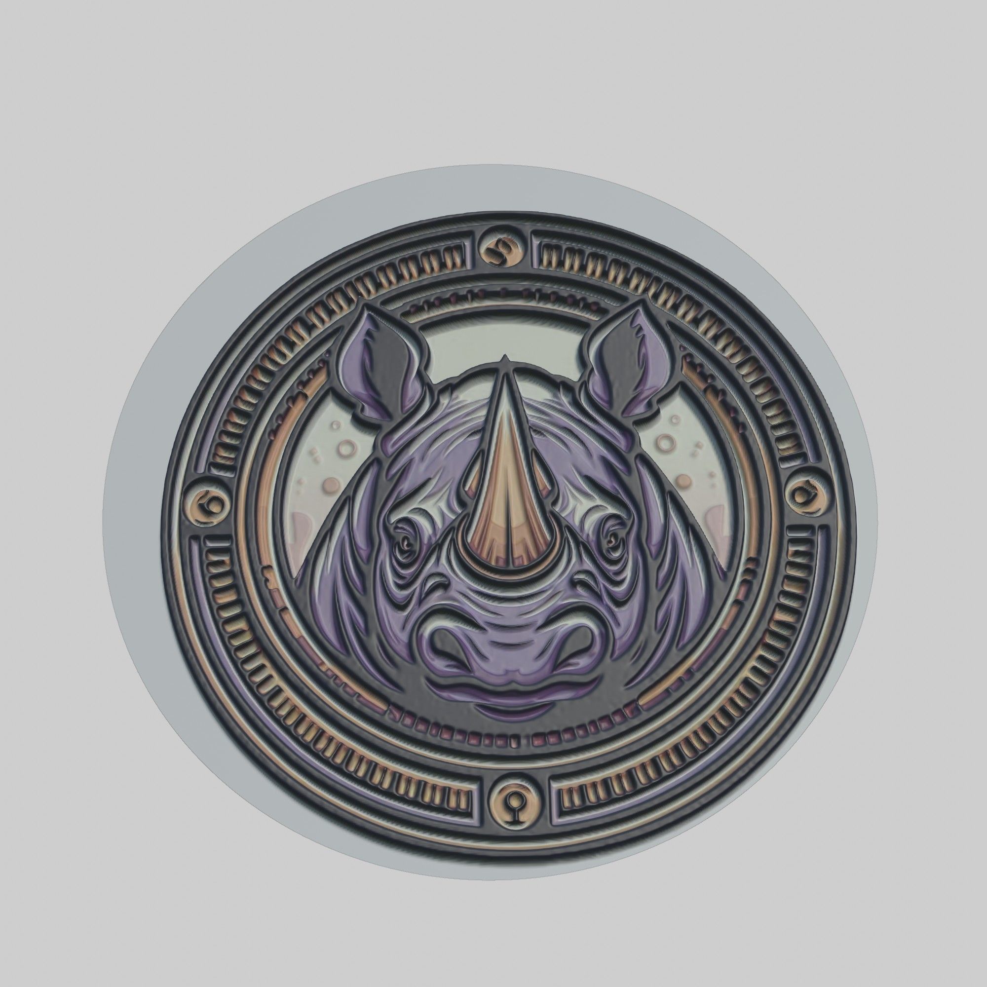 Rhinoceros Animal 3D print model_1