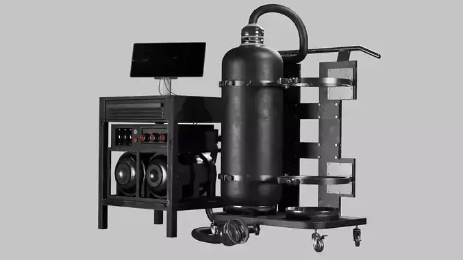 Industrial liquids mixing machine