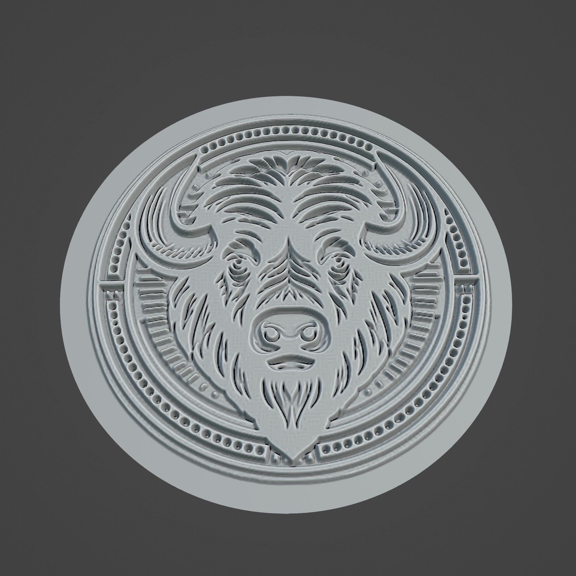 Buffalo Animal 3D print model_3