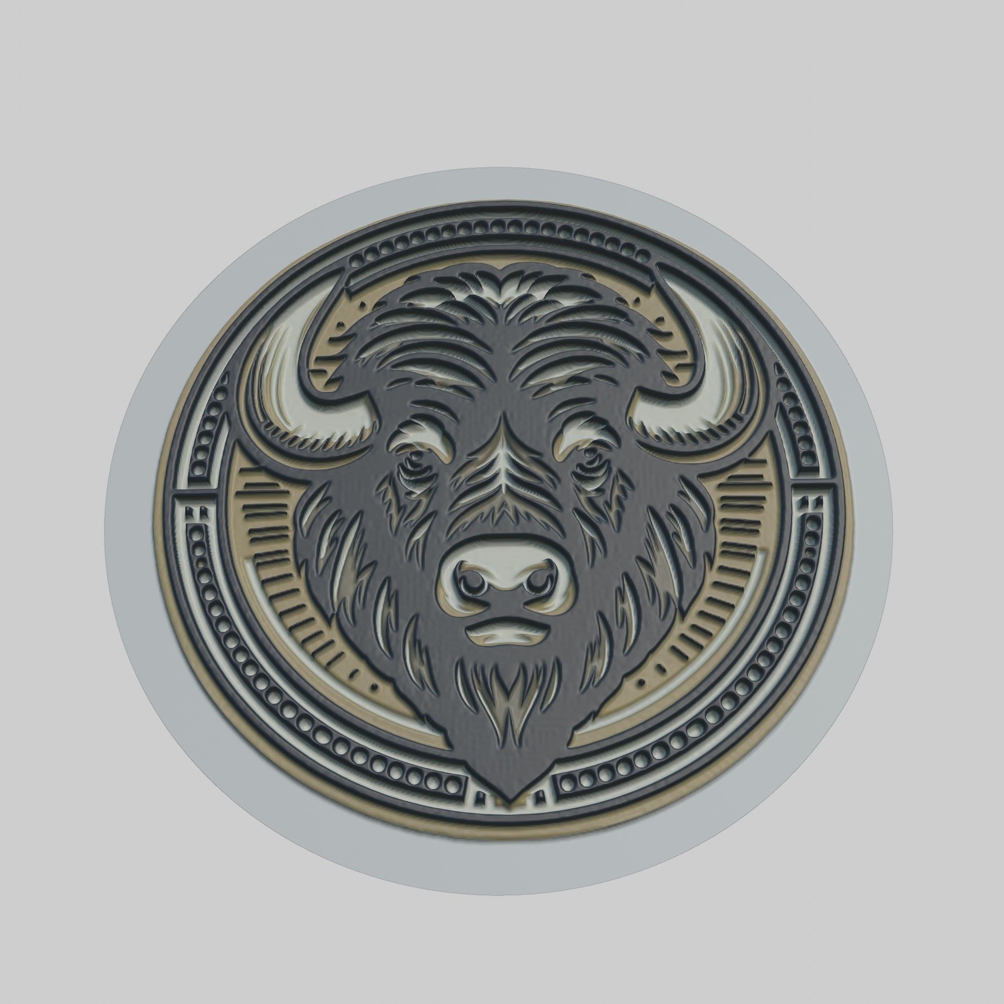 Buffalo Animal 3D print model_1