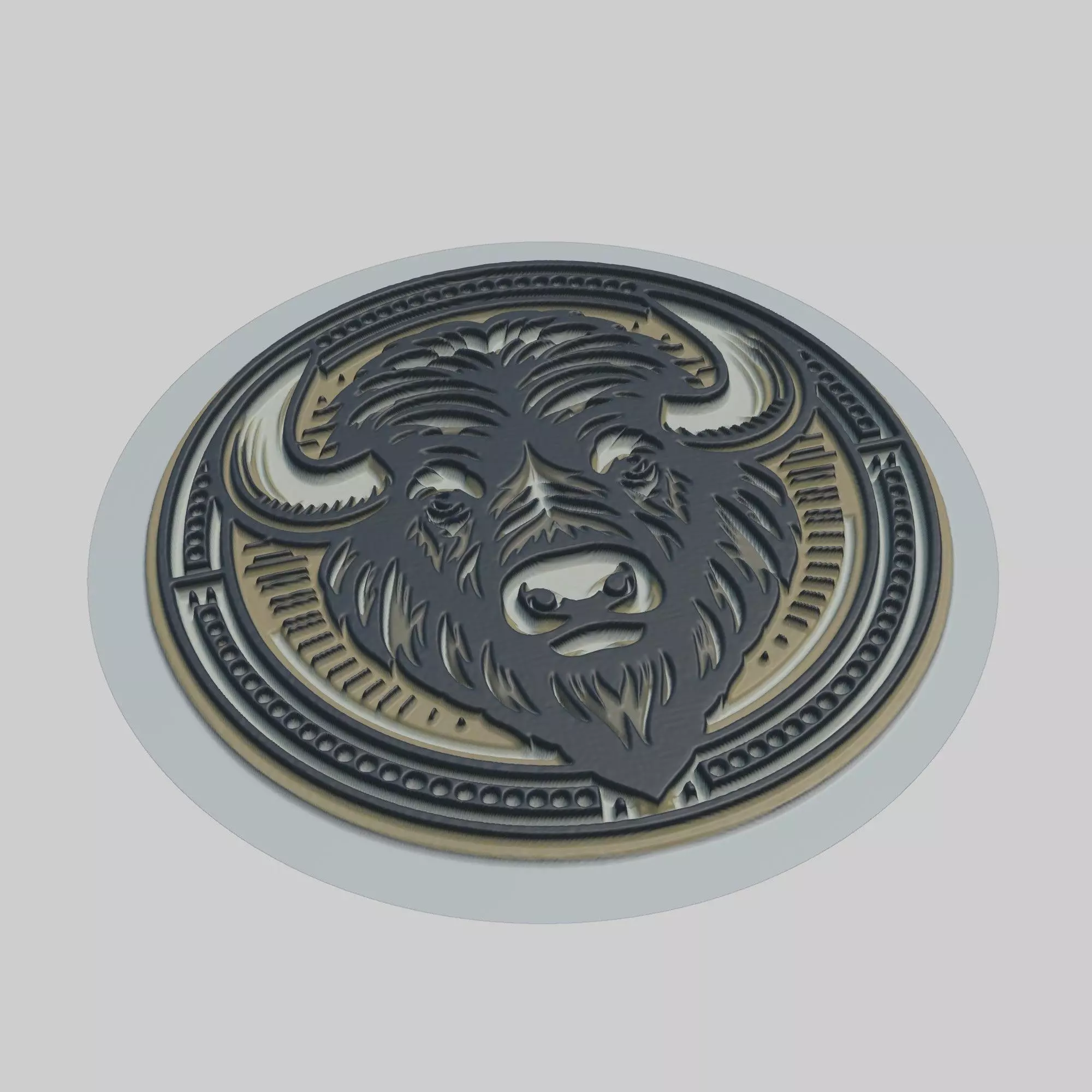 Buffalo Animal 3D print model_0