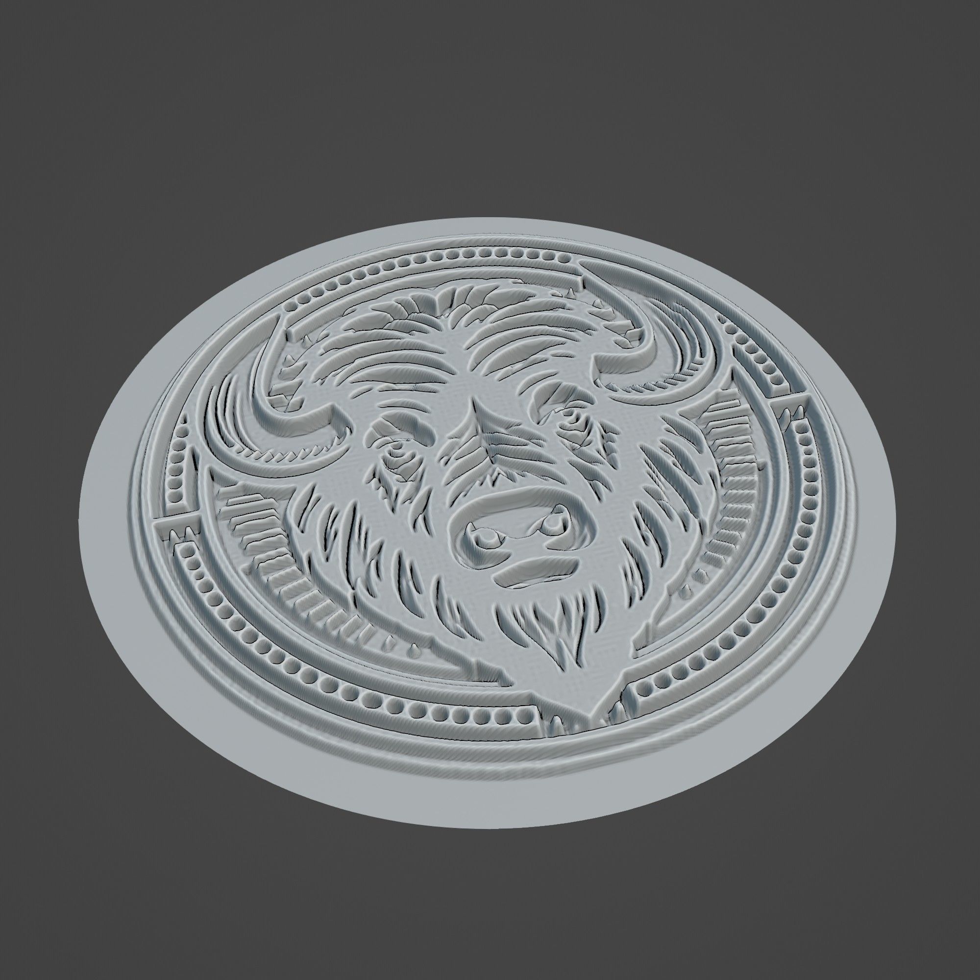 Buffalo Animal 3D print model_2