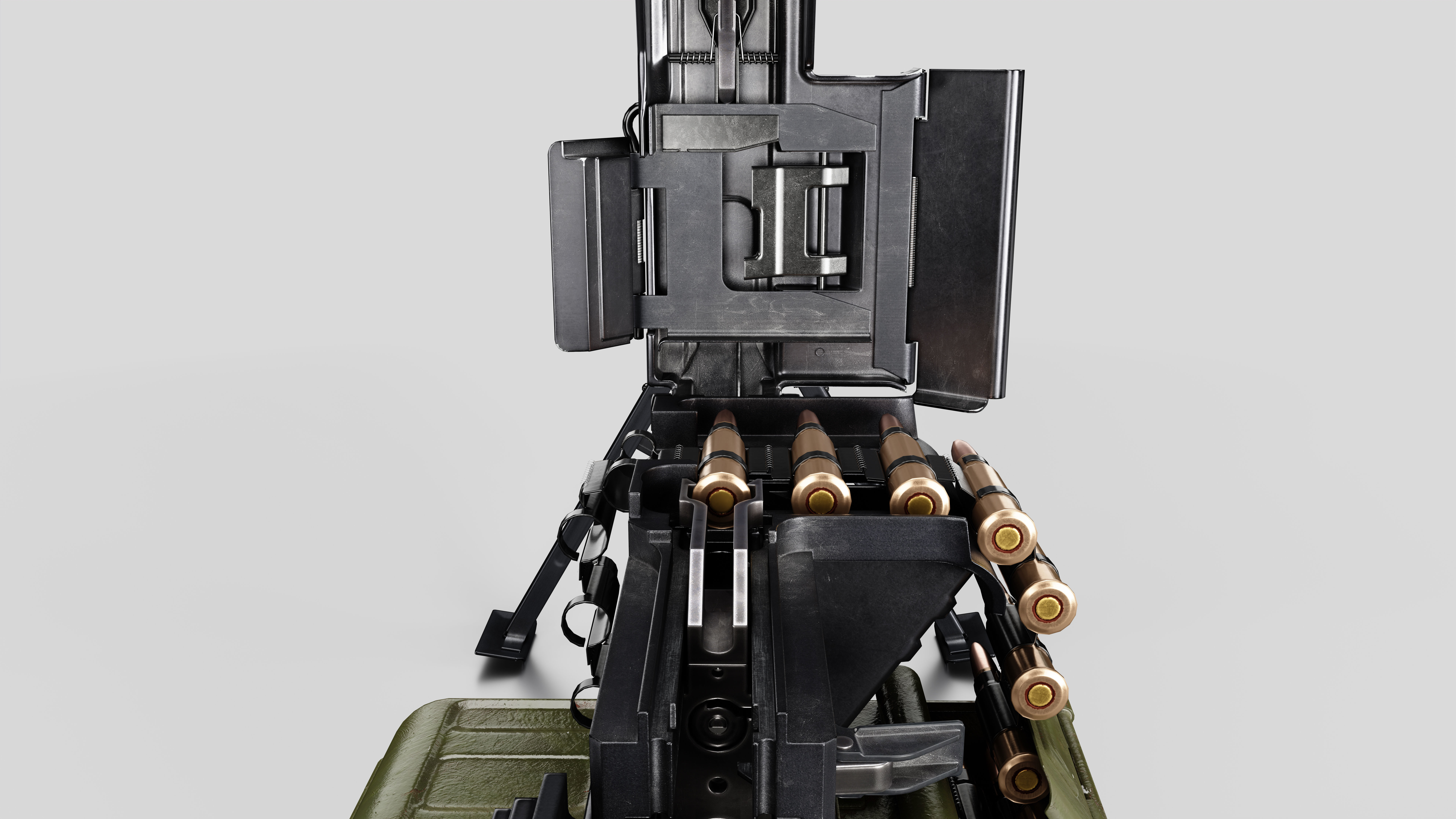 Game-Ready PKP machine guns Low-poly 3D model_7