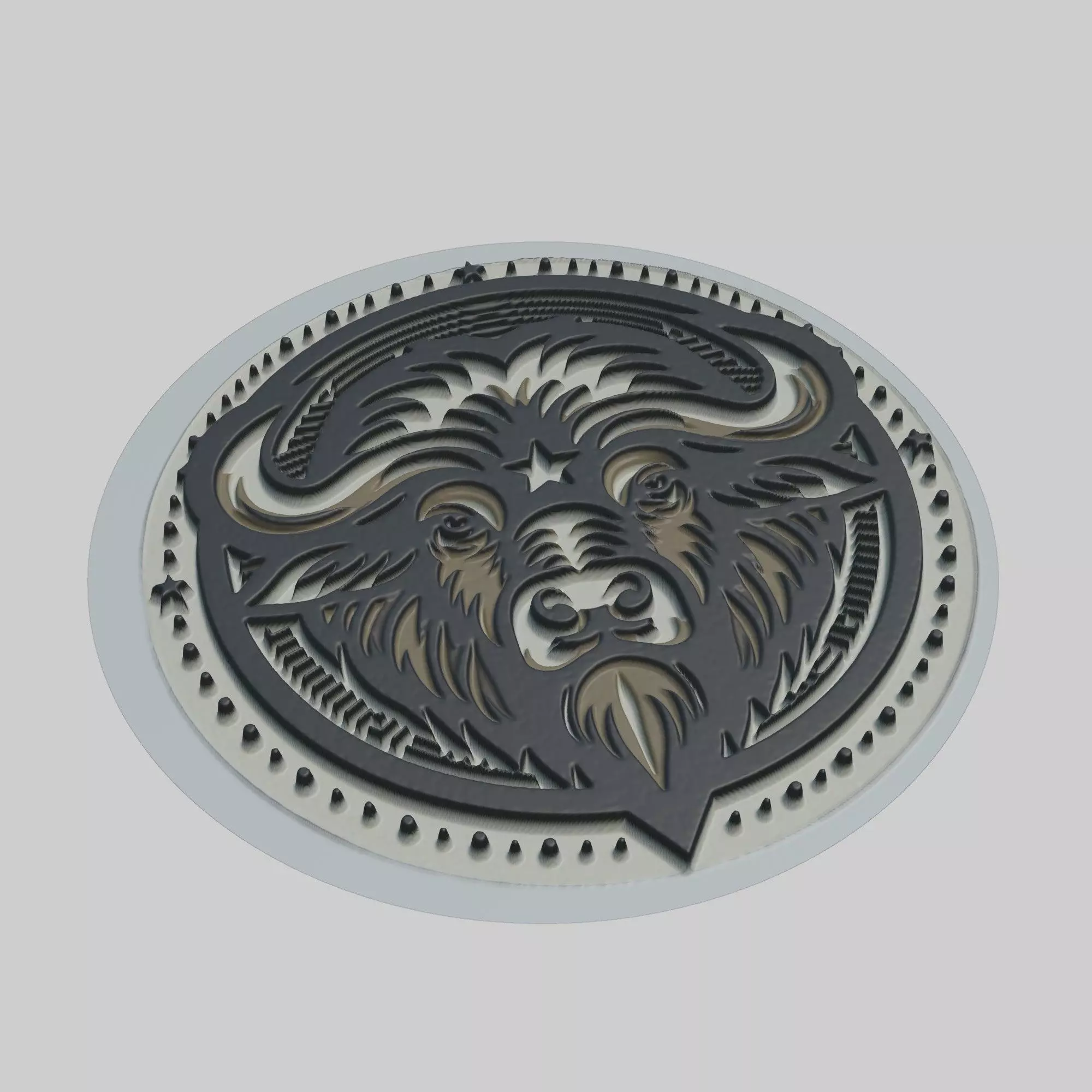 Buffalo Animal 3D print model_0