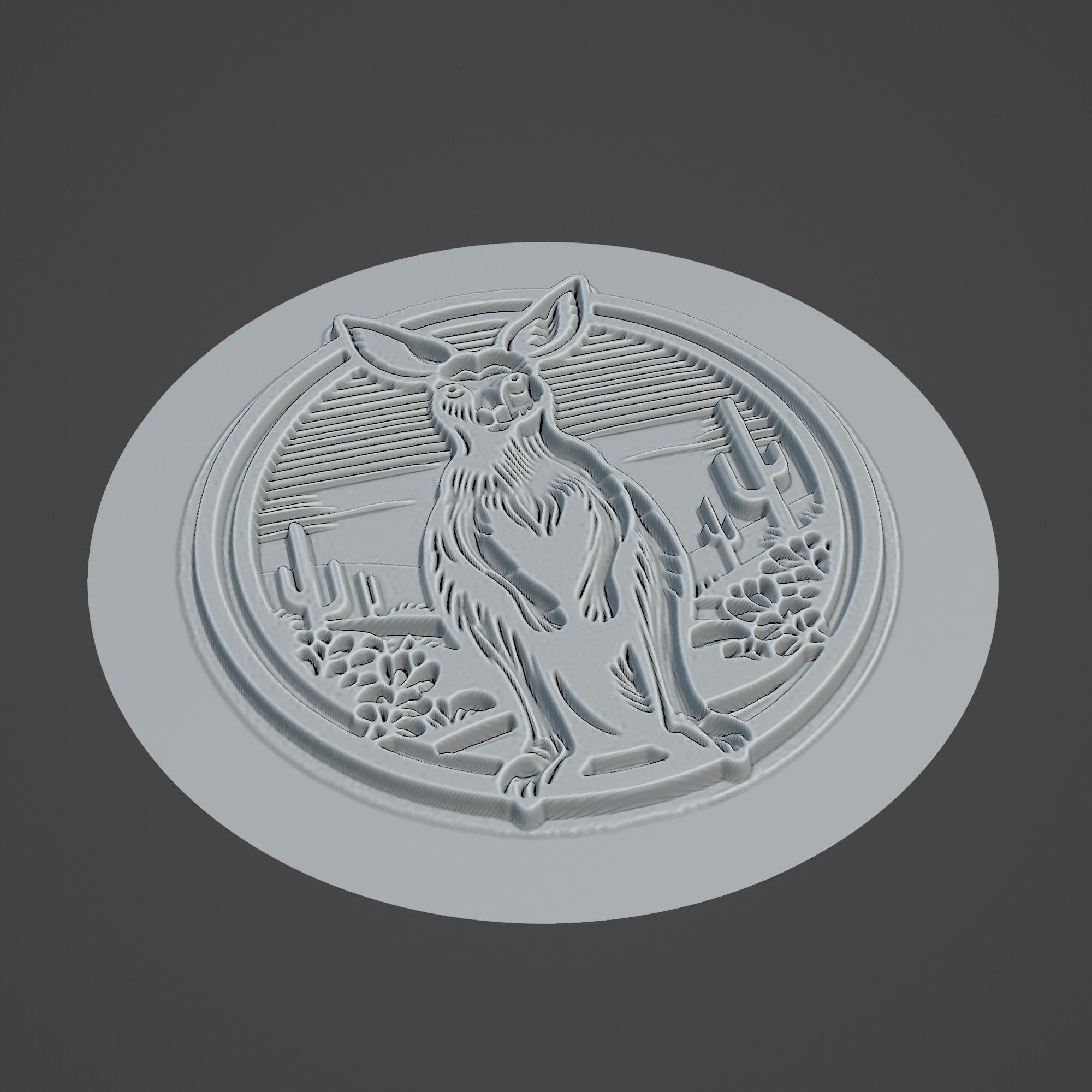 Kangaroo Animal 3D print model_2