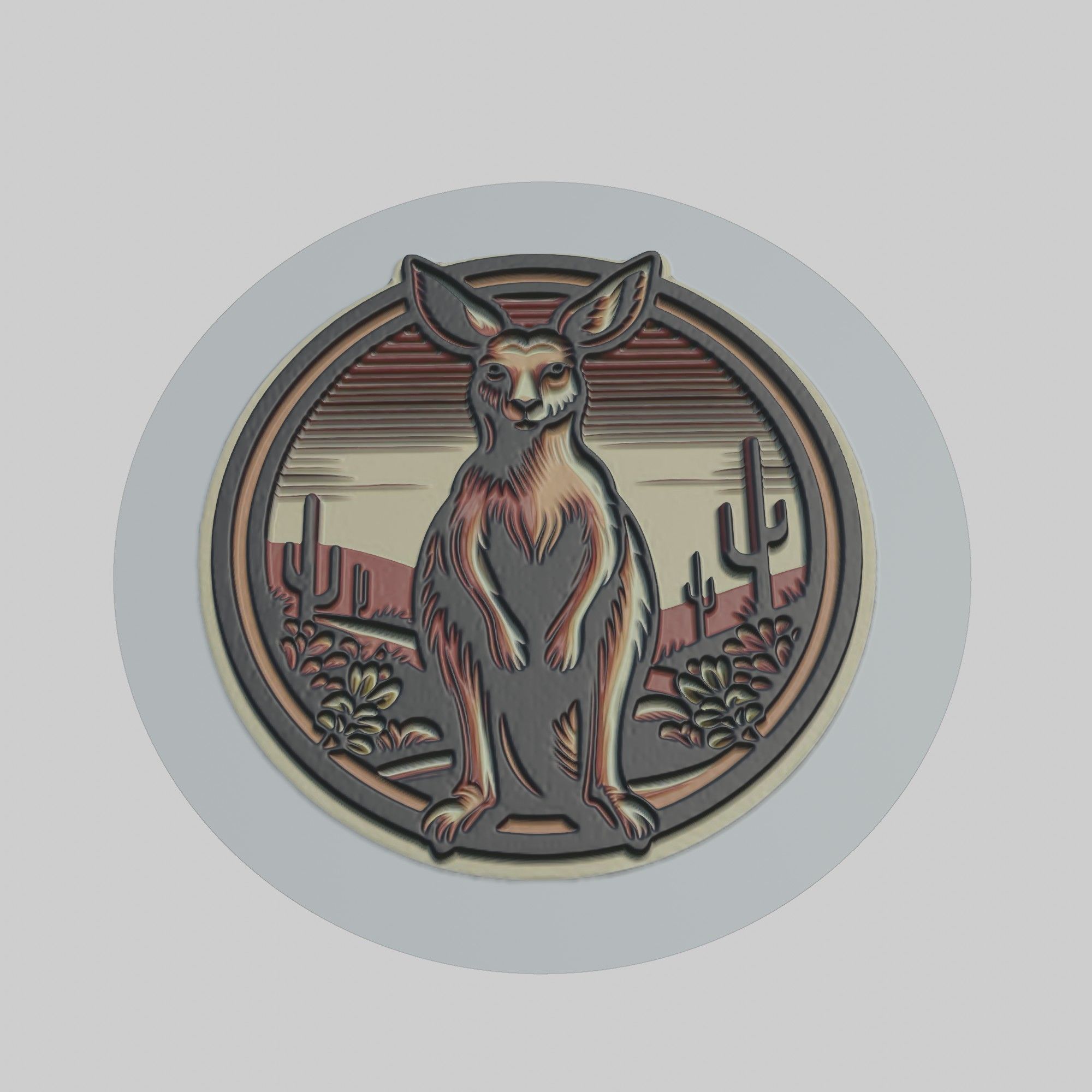 Kangaroo Animal 3D print model_1