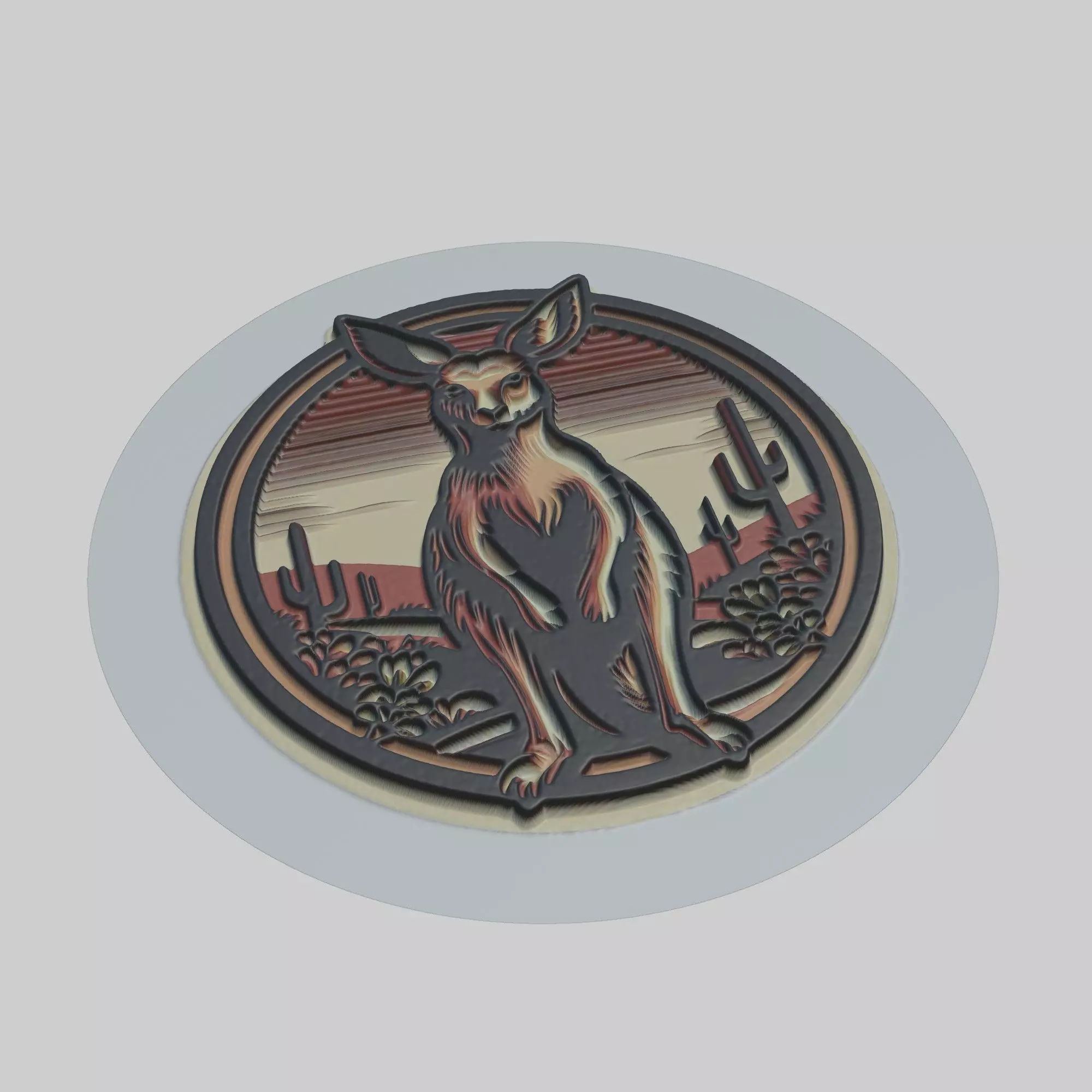 Kangaroo Animal 3D print model_0