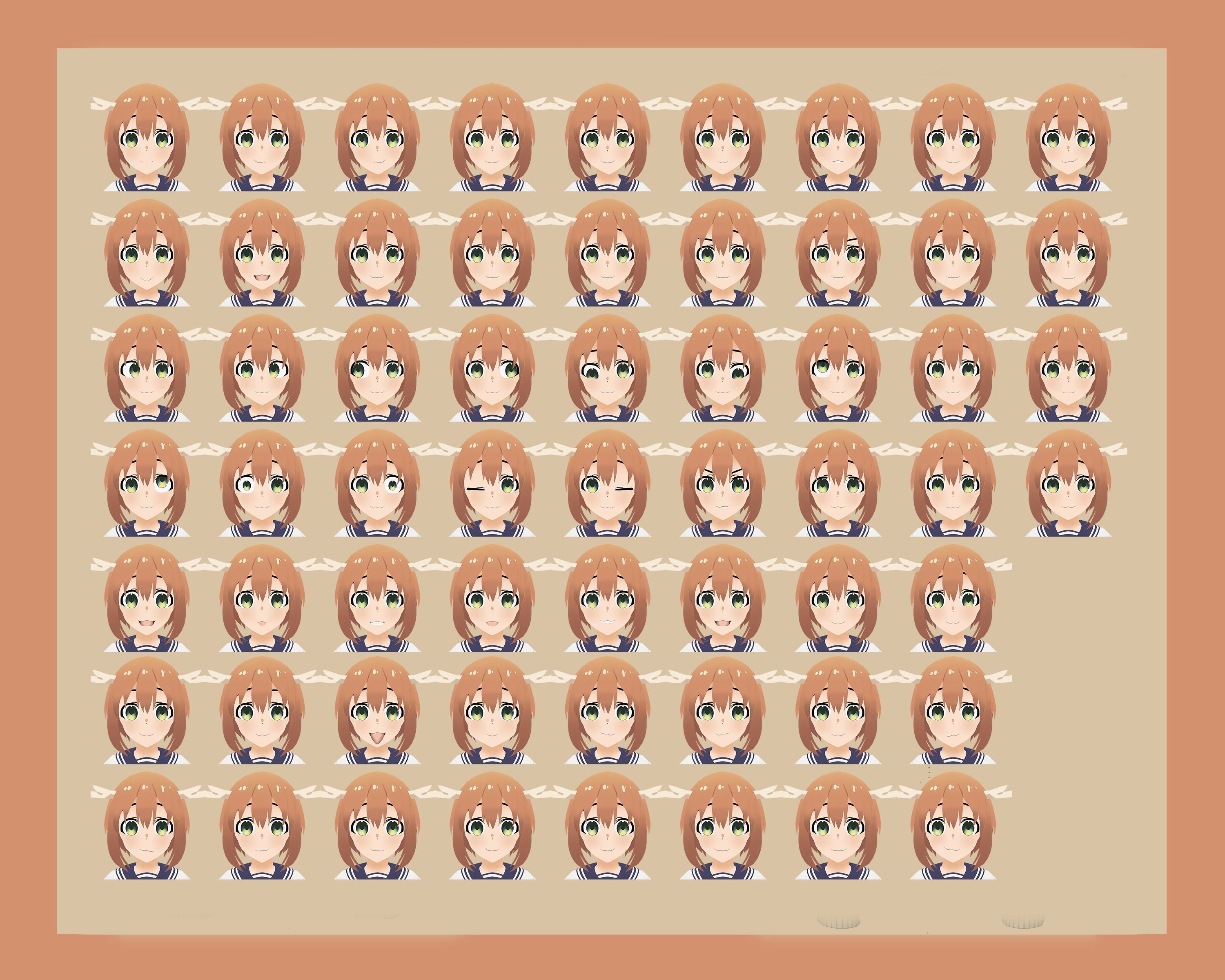 Shikanoko Nokonoko Koshitantan - Nokotan Low-poly 3D model_5