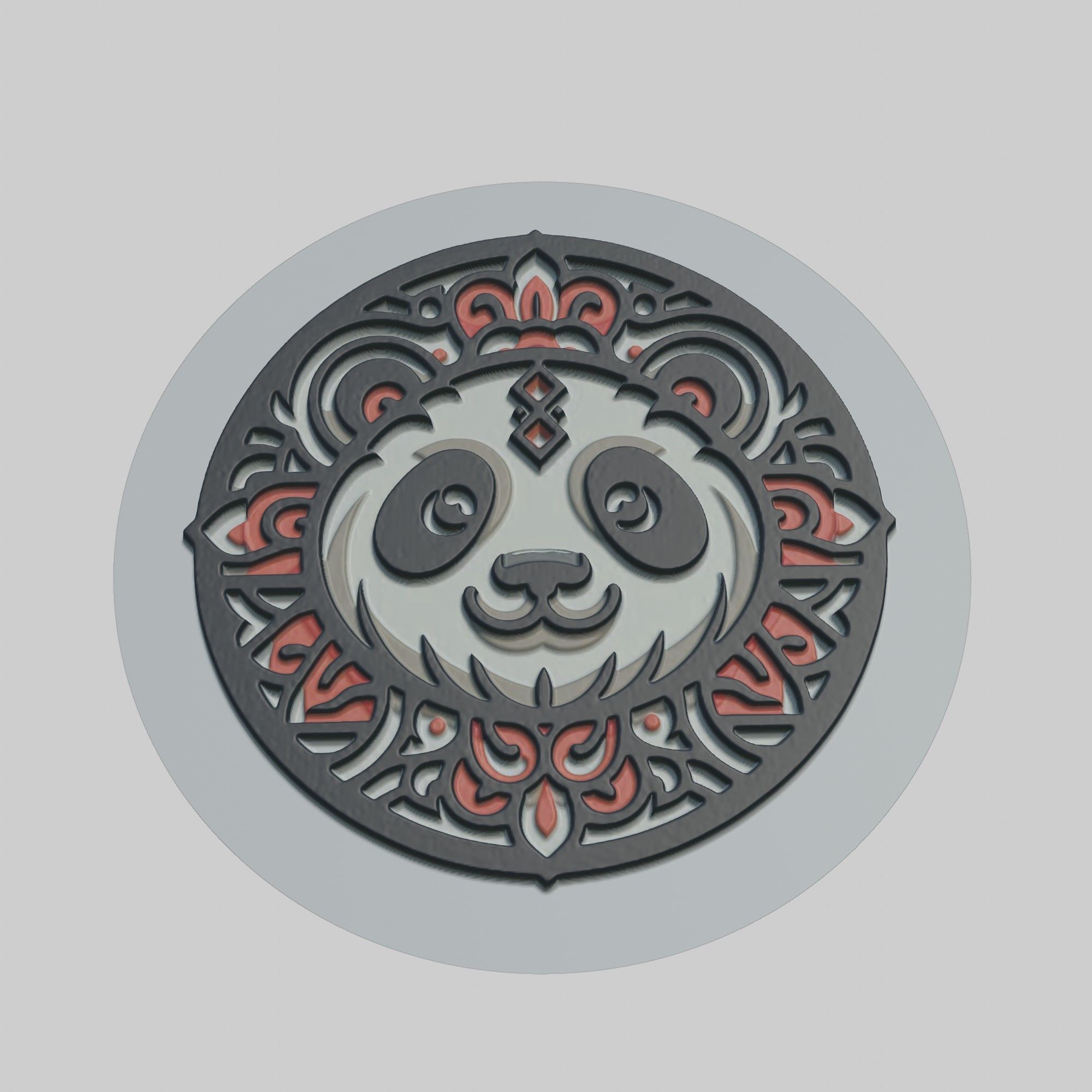 Panda Animal 3D print model_1