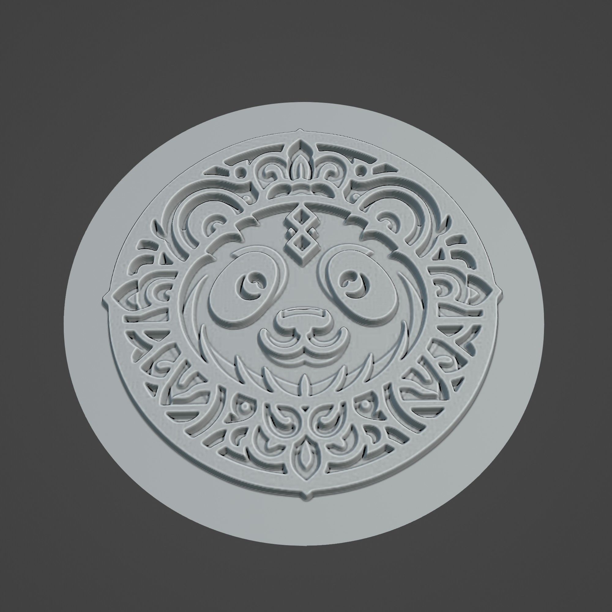 Panda Animal 3D print model_3