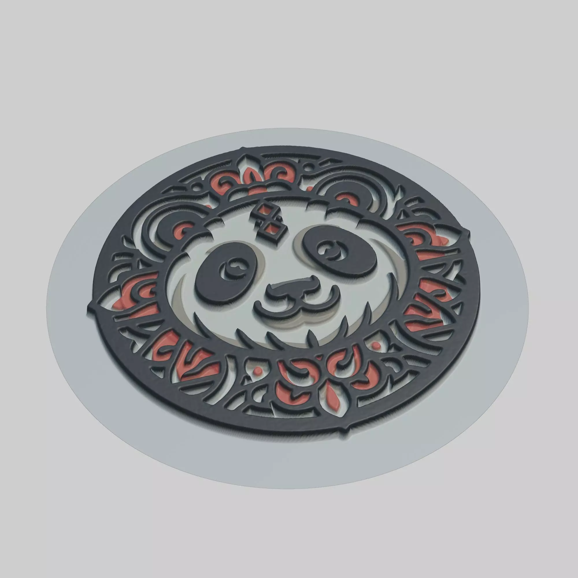 Panda Animal 3D print model_0