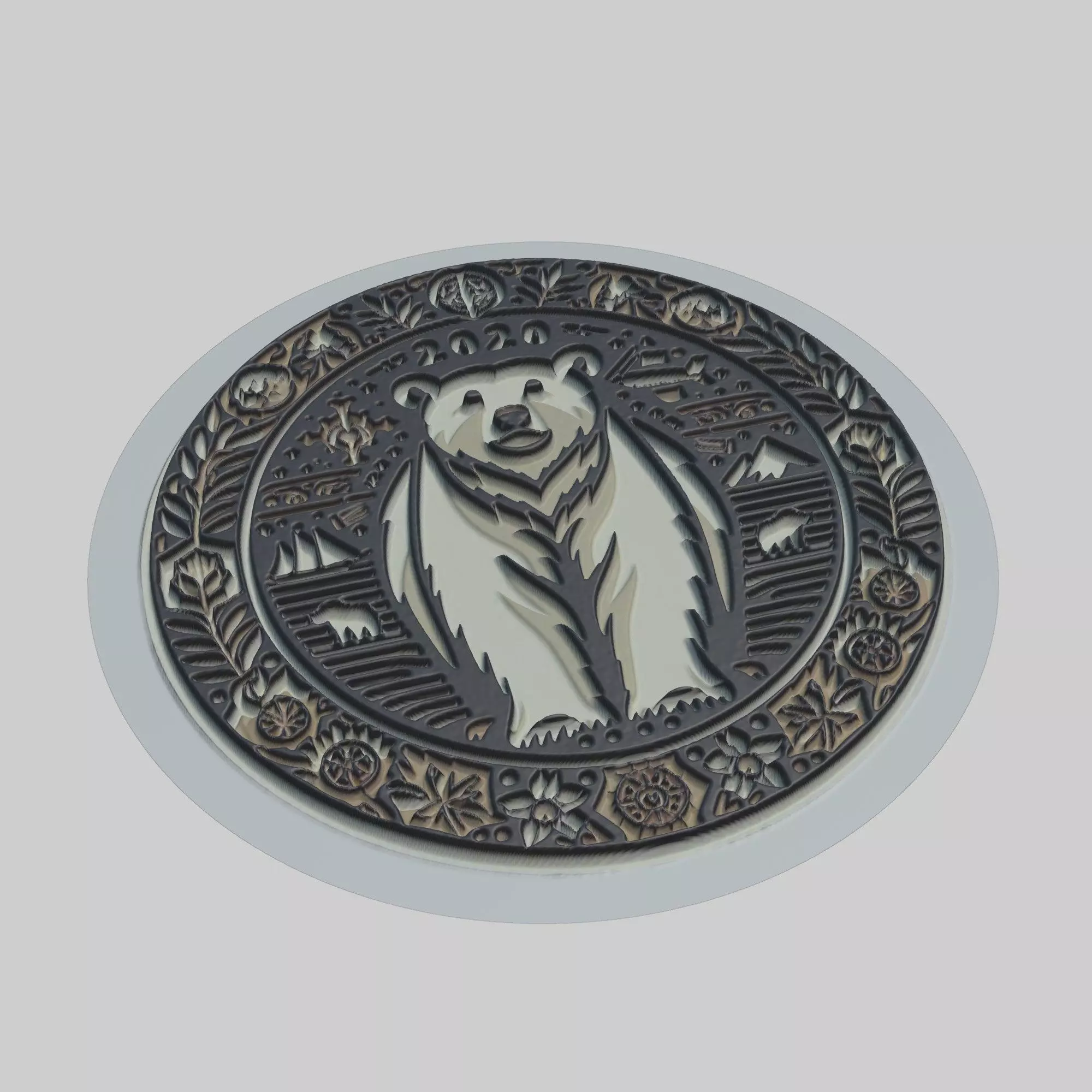 Polar Bear Animal 3D print model_0