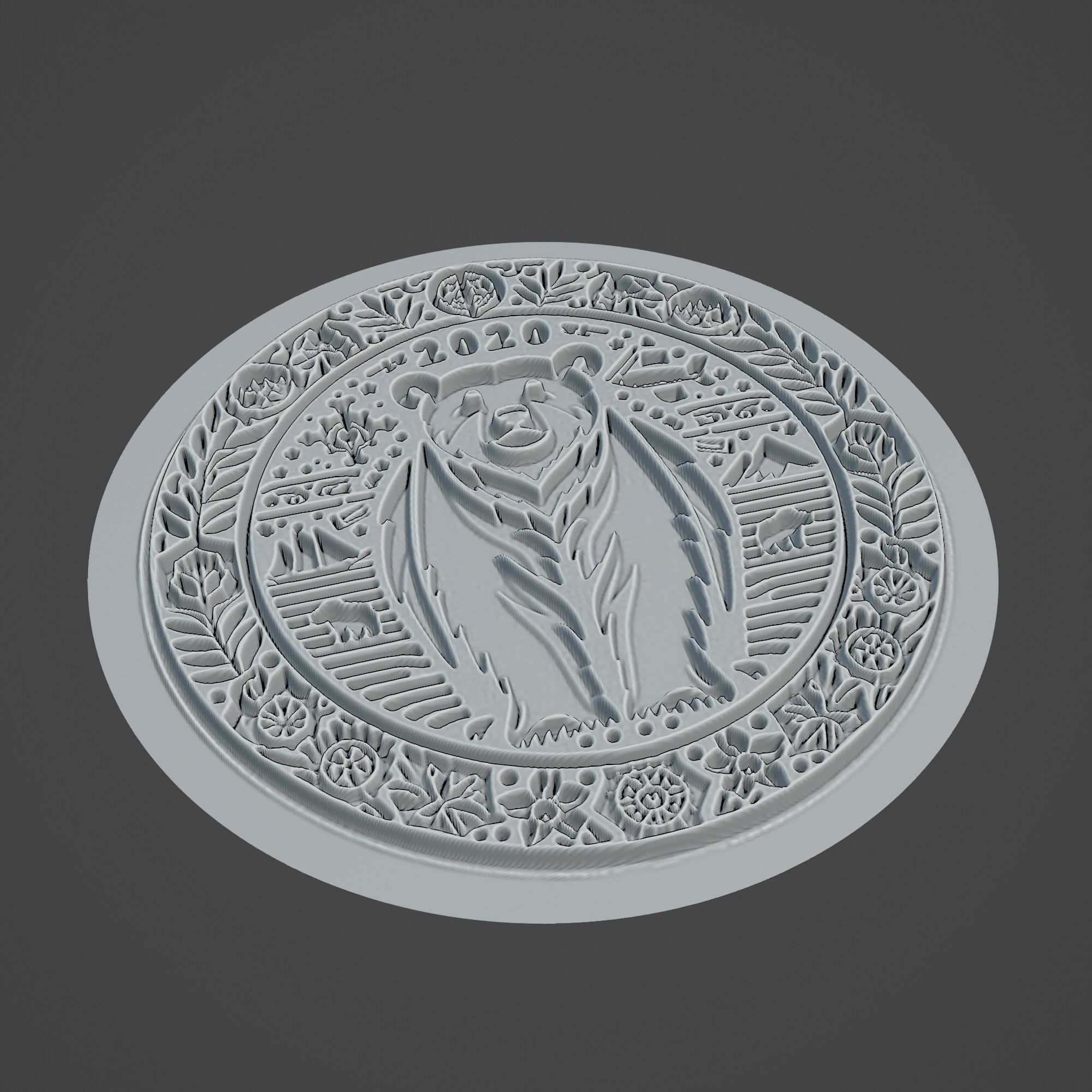 Polar Bear Animal 3D print model_2